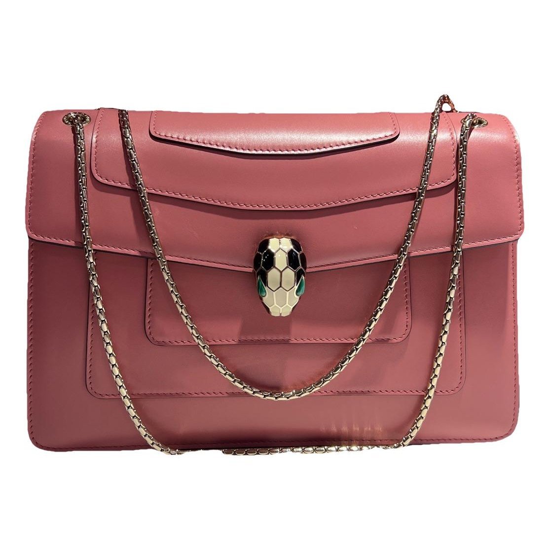Serpenti leather handbag