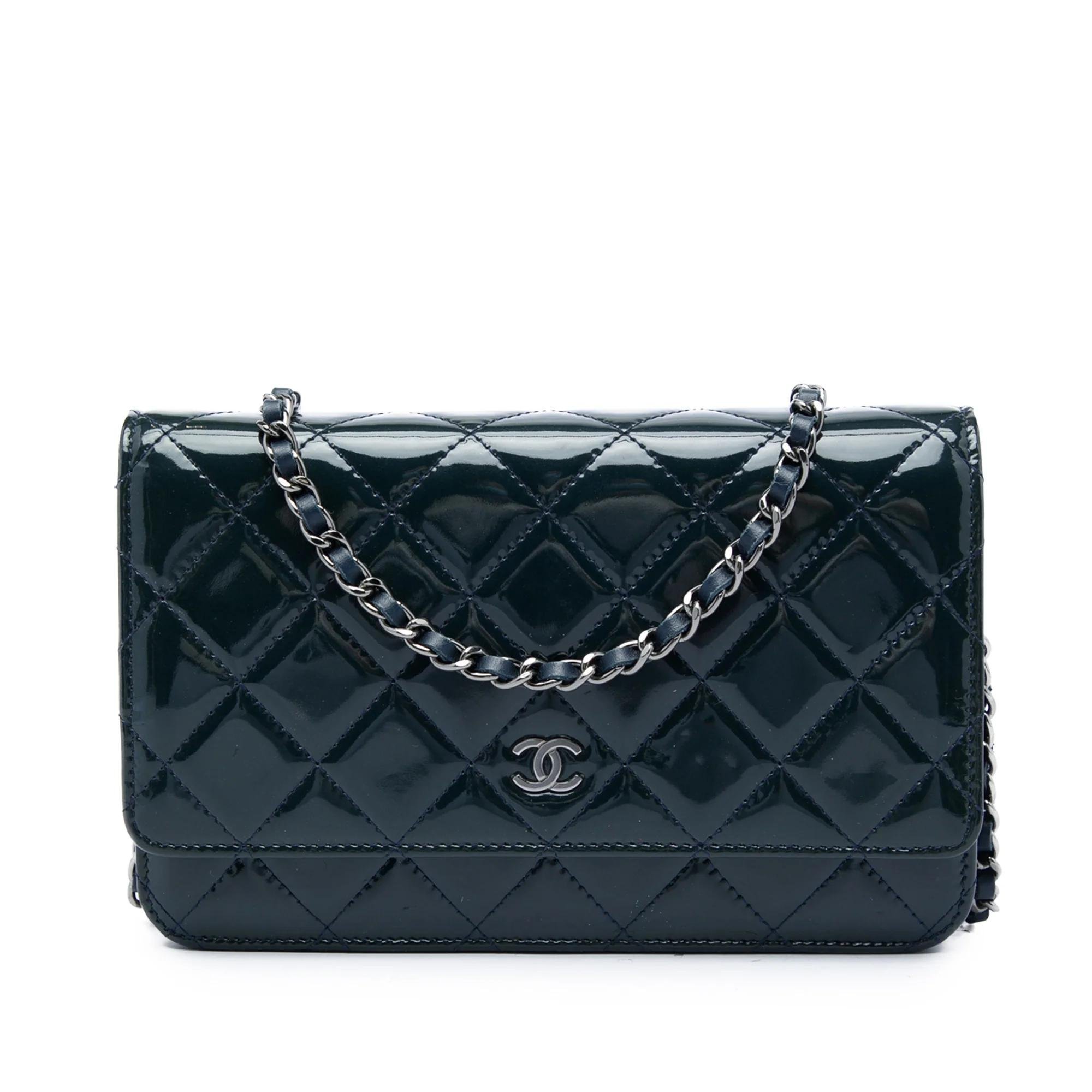 Wallet On Chain leather handbag