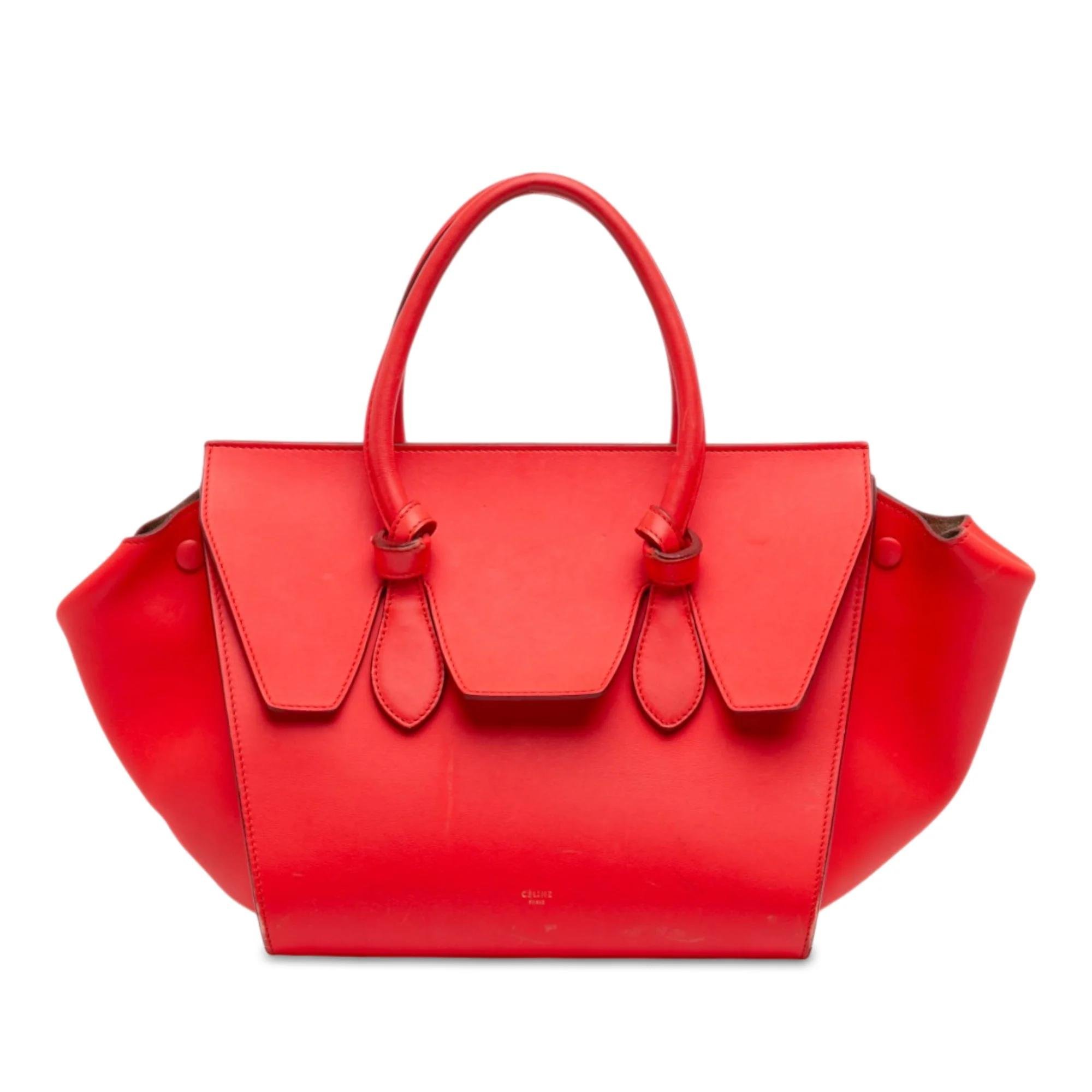 Tie pony-style calfskin handbag