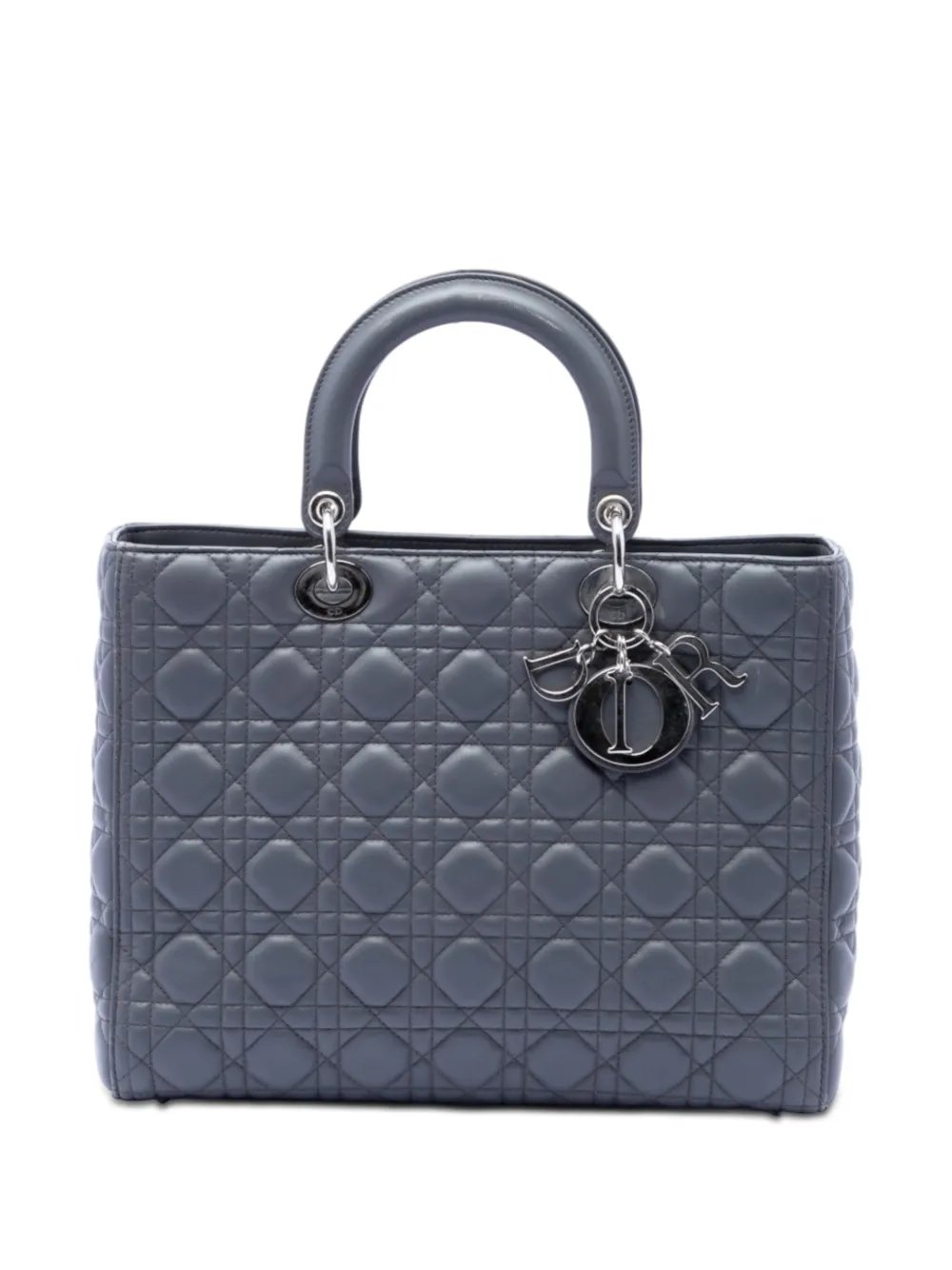 2013 Large Lambskin Cannage Lady Dior satchel