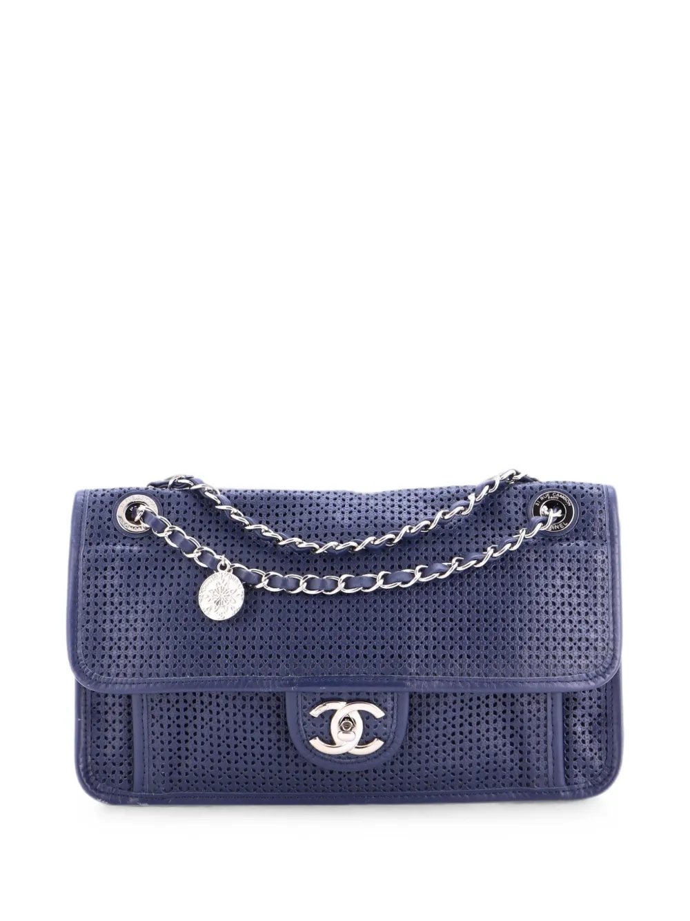Up In The Air Medallion Flap Bag Perforated Leather Medium shoulder bag