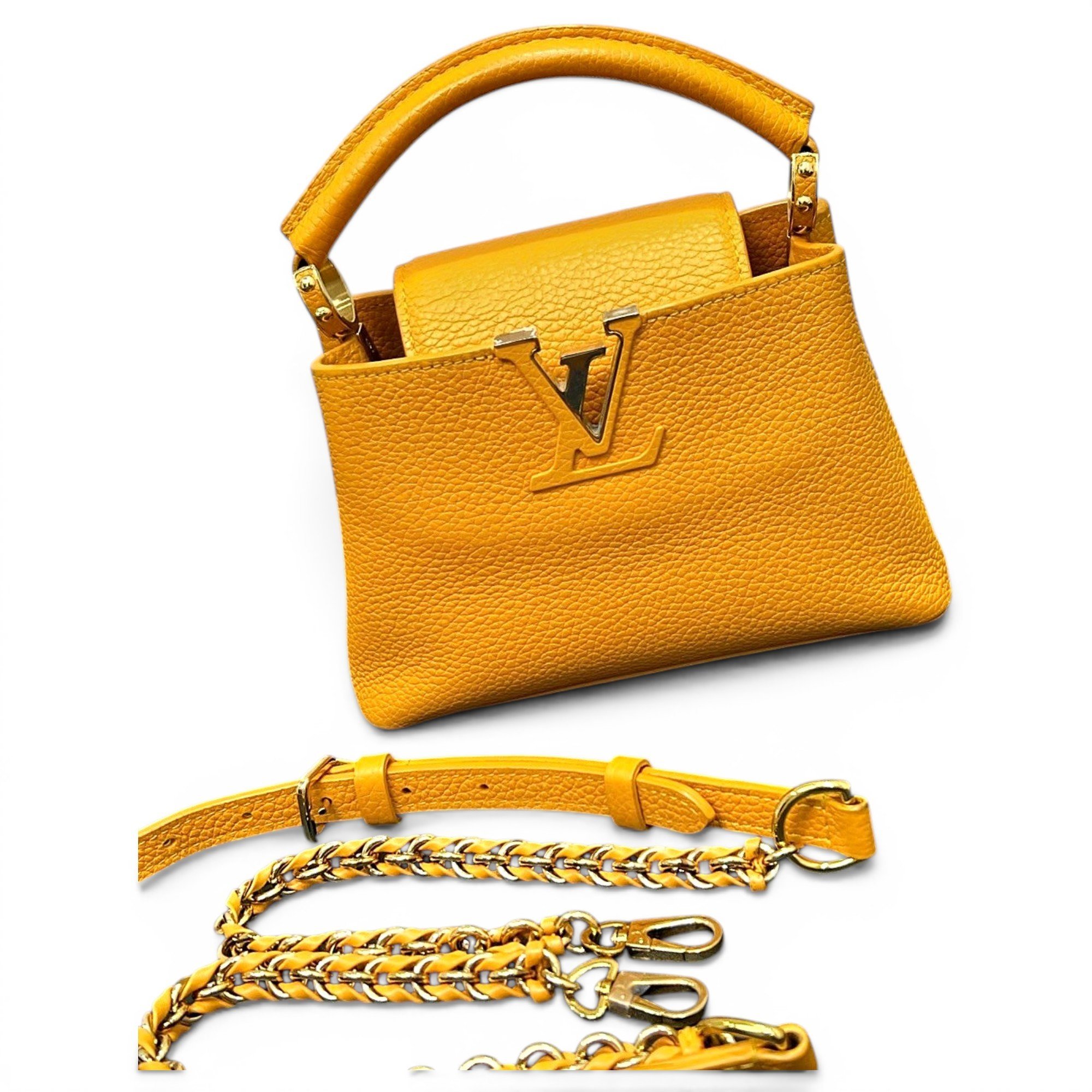 Capucines leather handbag
