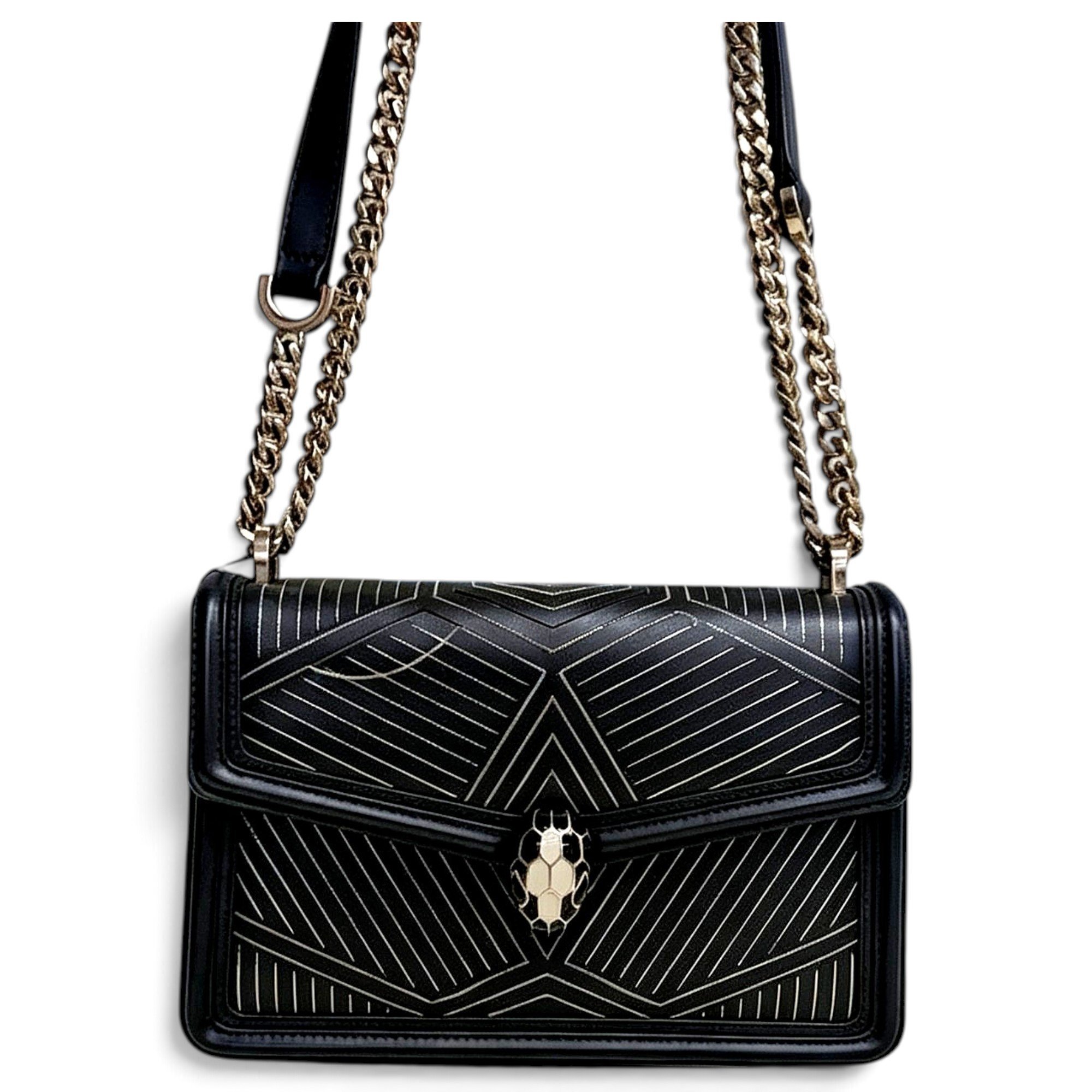 Serpenti leather crossbody bag