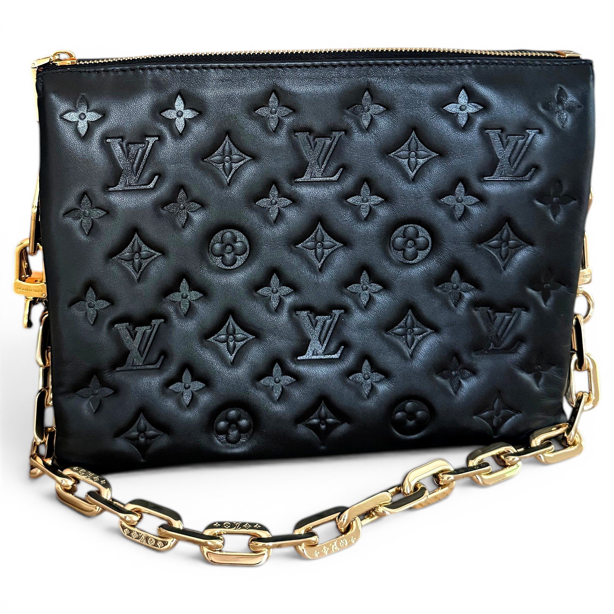 Coussin leather handbag