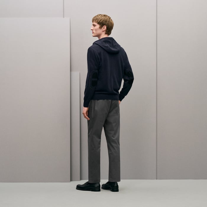 Marine "Maillon Chaine d'Ancre" Zipped Cashmere Jacket