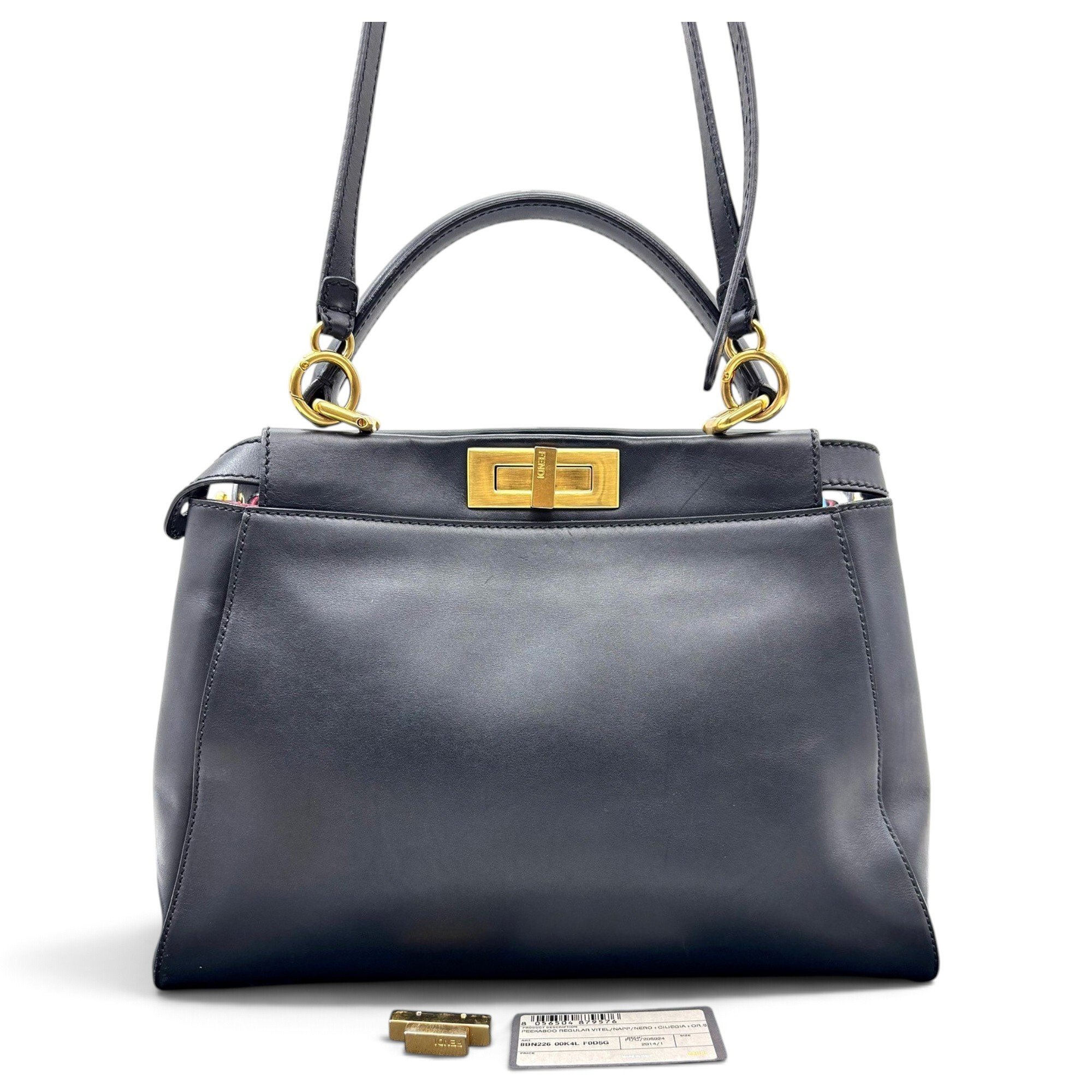 Fendi Peekaboo leather handbag