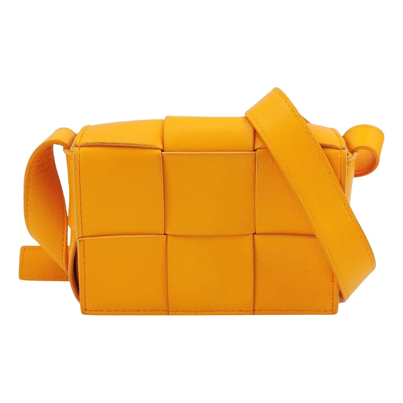 Cassette leather crossbody bag