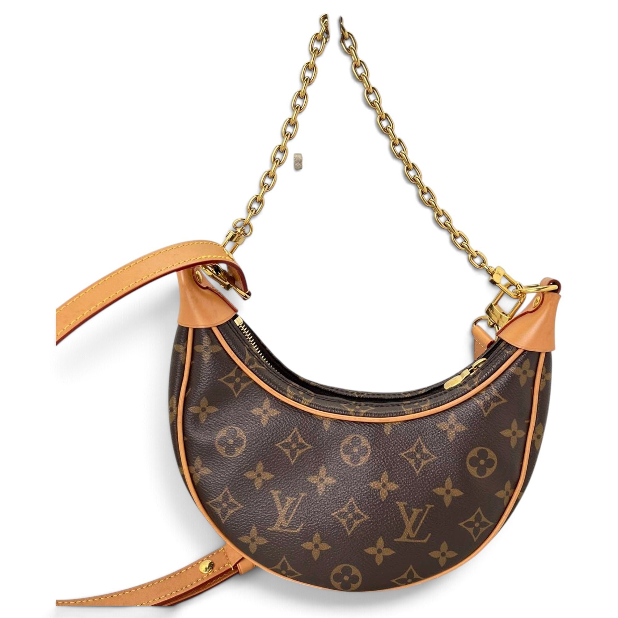 Loop leather handbag