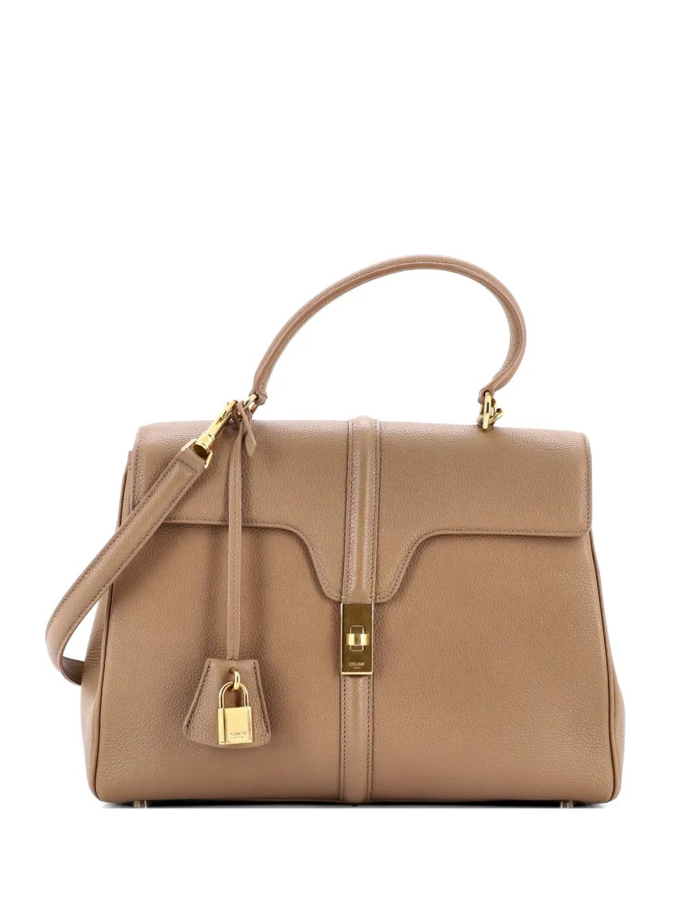 16 Top Handle Bag Grained Calfskin Medium shoulder bag