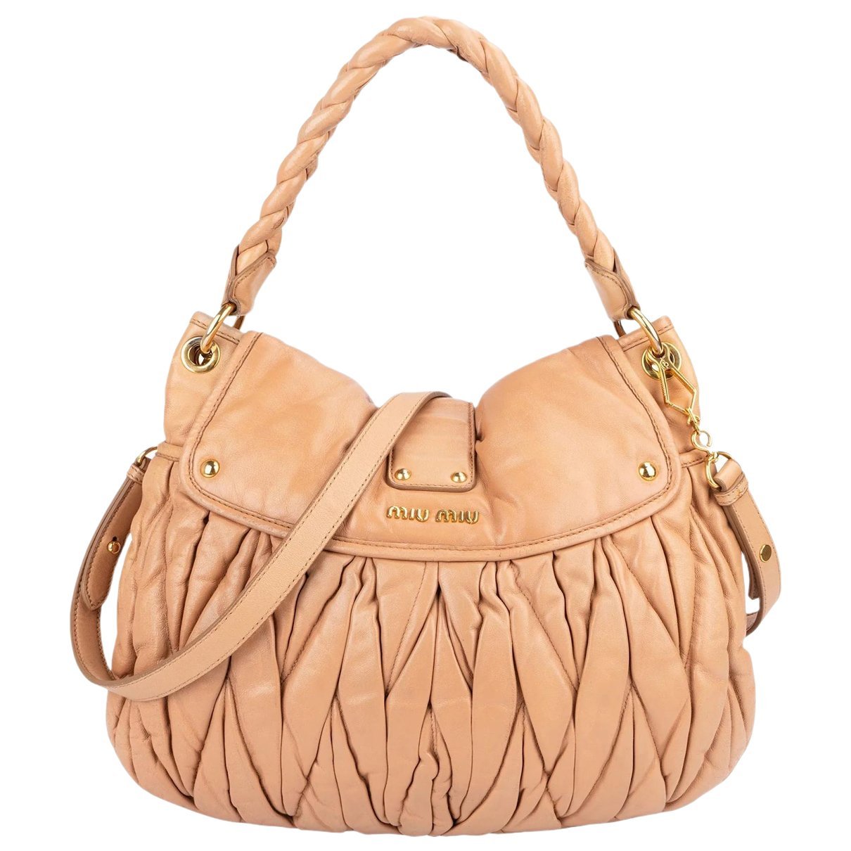 Matelassé leather handbag