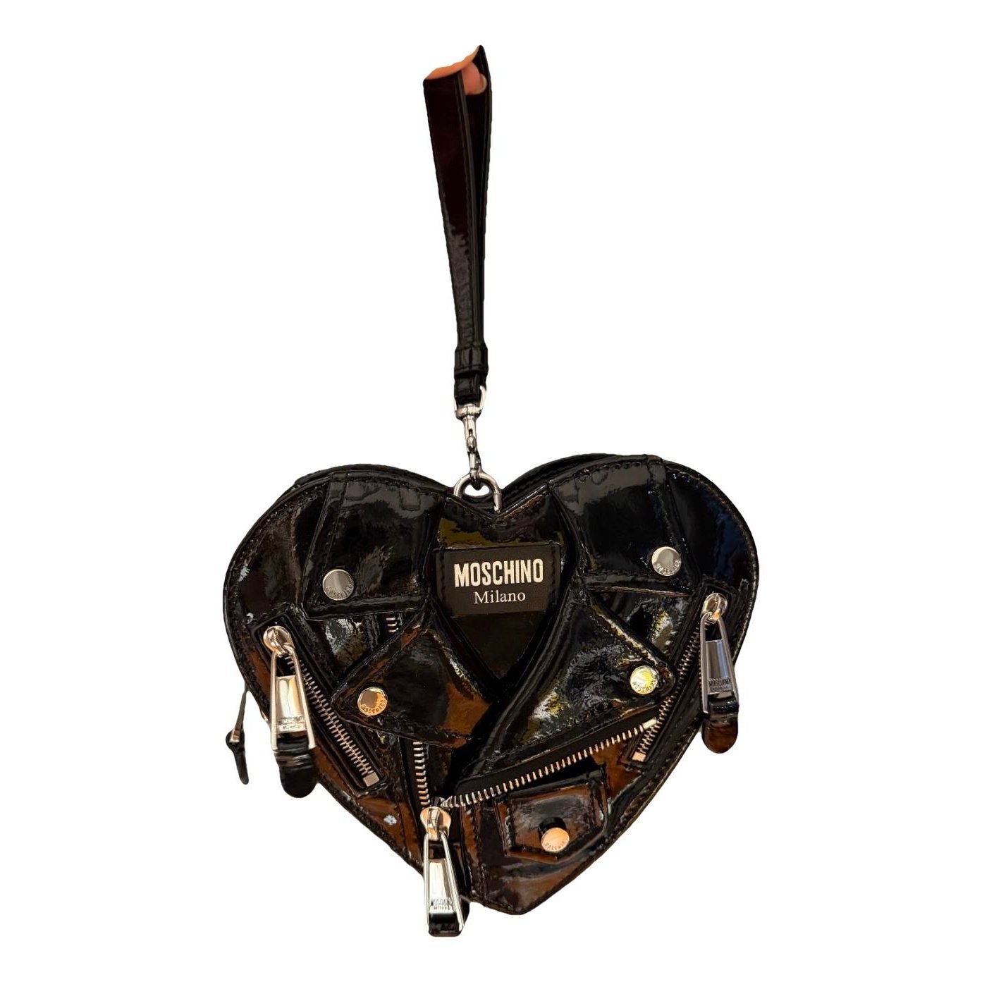 Biker patent leather bag
