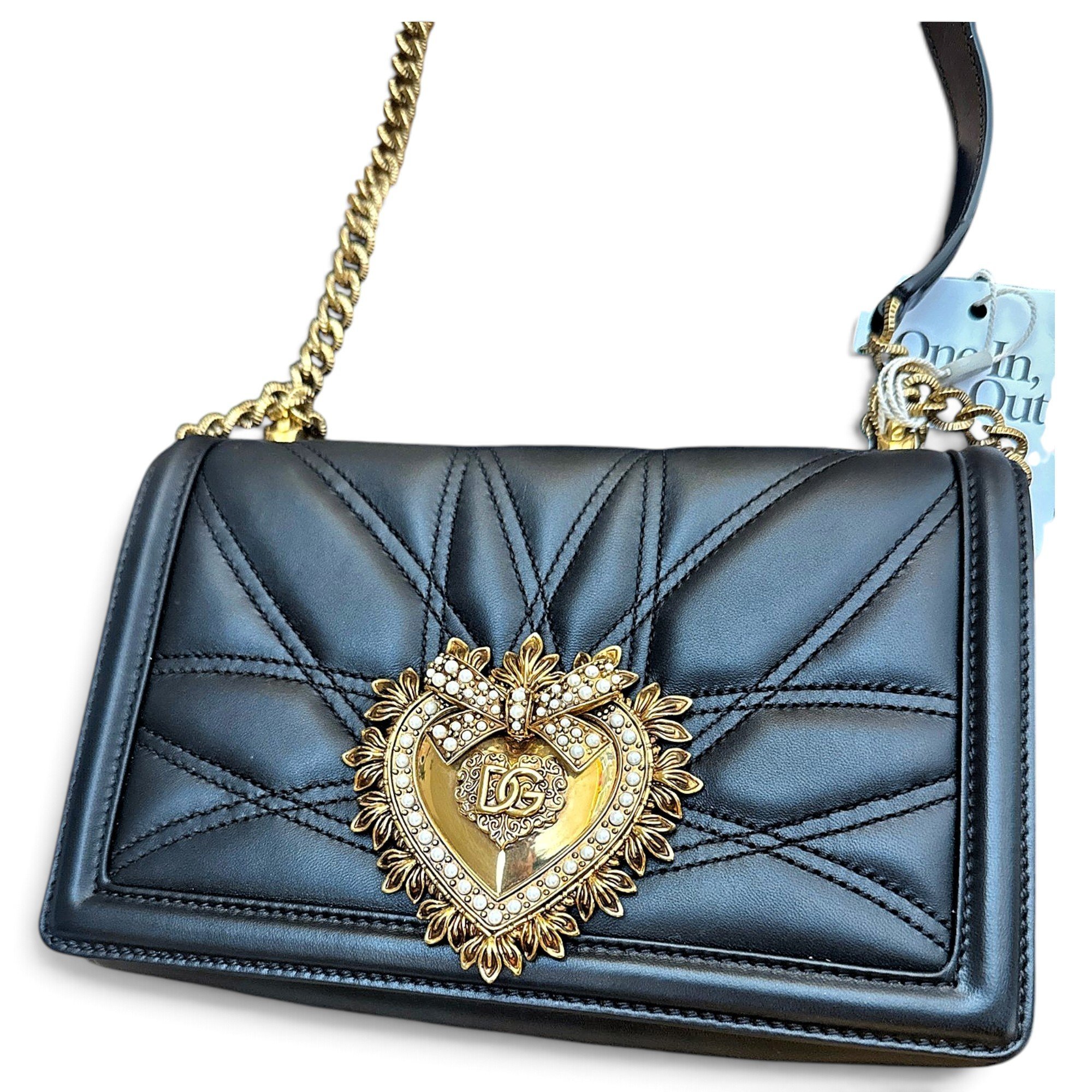 DG Girls leather crossbody bag