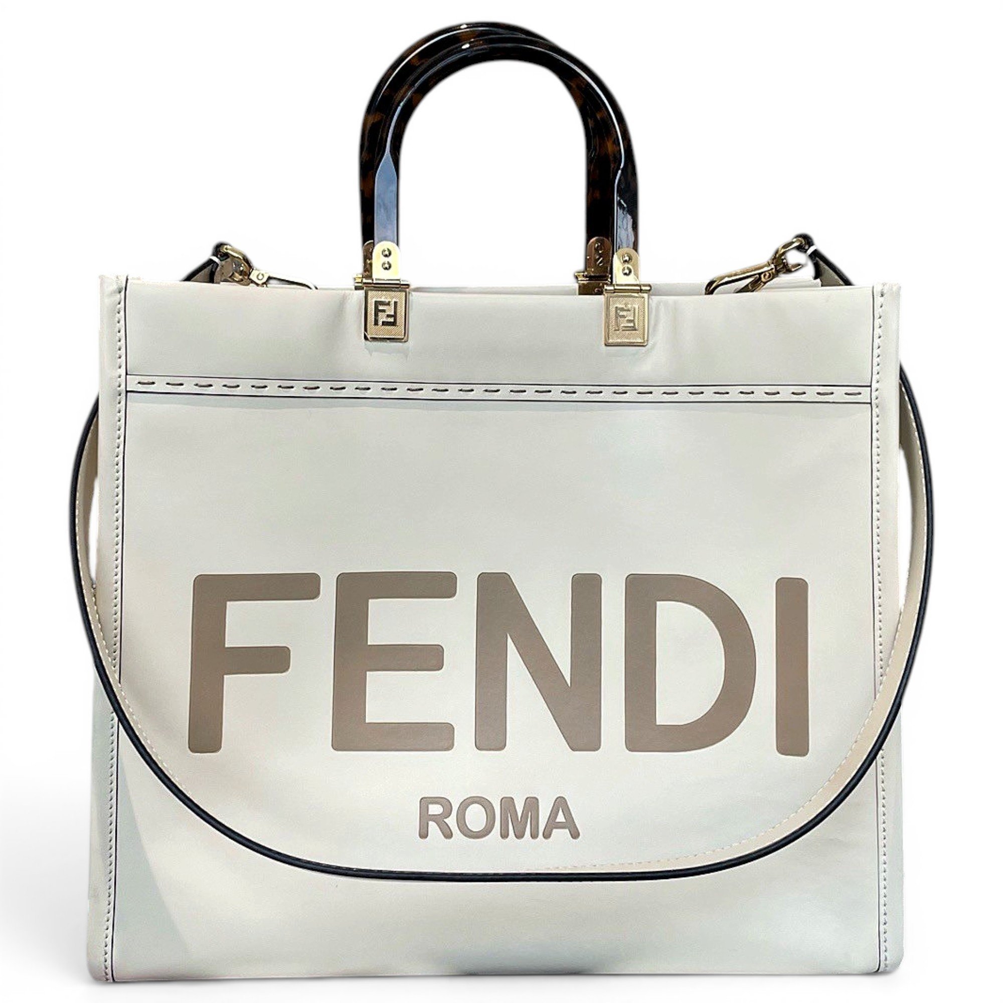Fendi Sunshine leather handbag