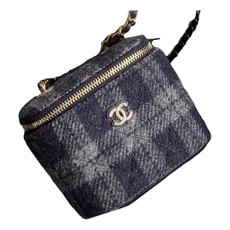 Trendy CC Vanity tweed handbag