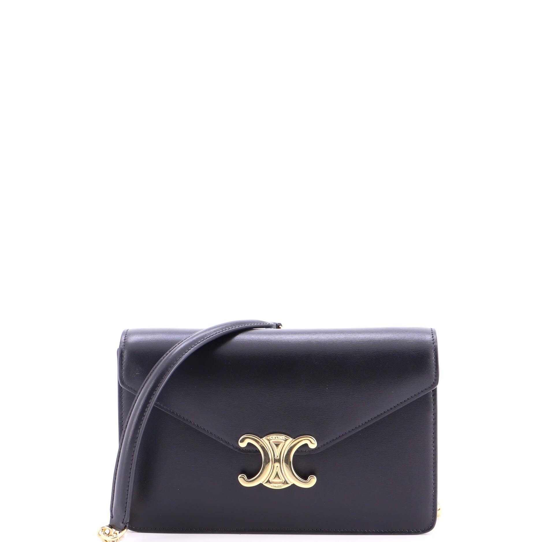 Margo Triomphe Wallet on Chain Leather