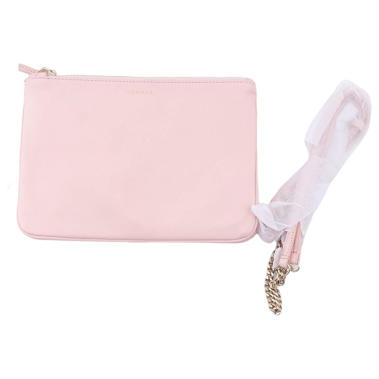 Sandro Leather clutch bag