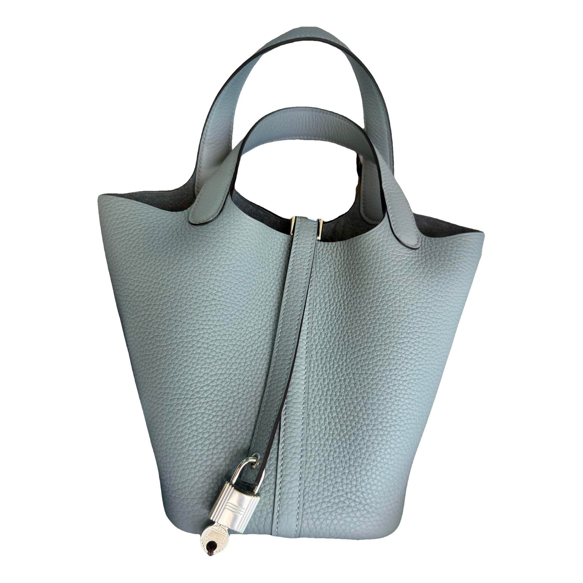 Picotin leather tote