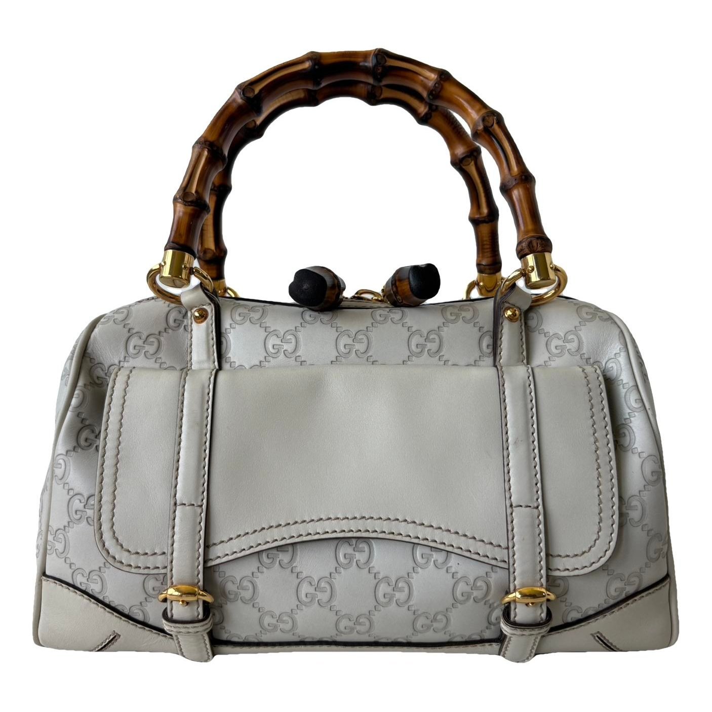 Bamboo leather handbag