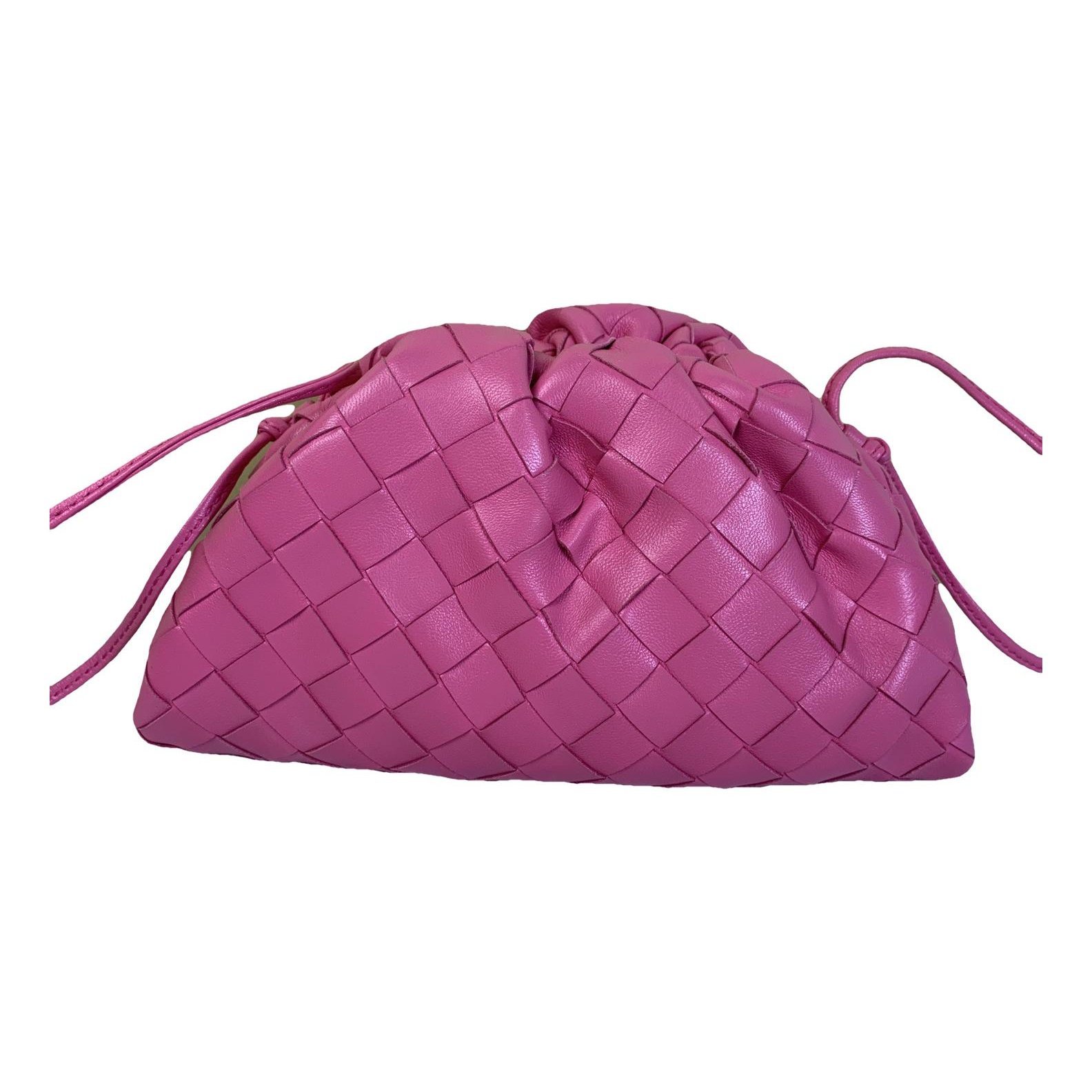 Pouch leather handbag