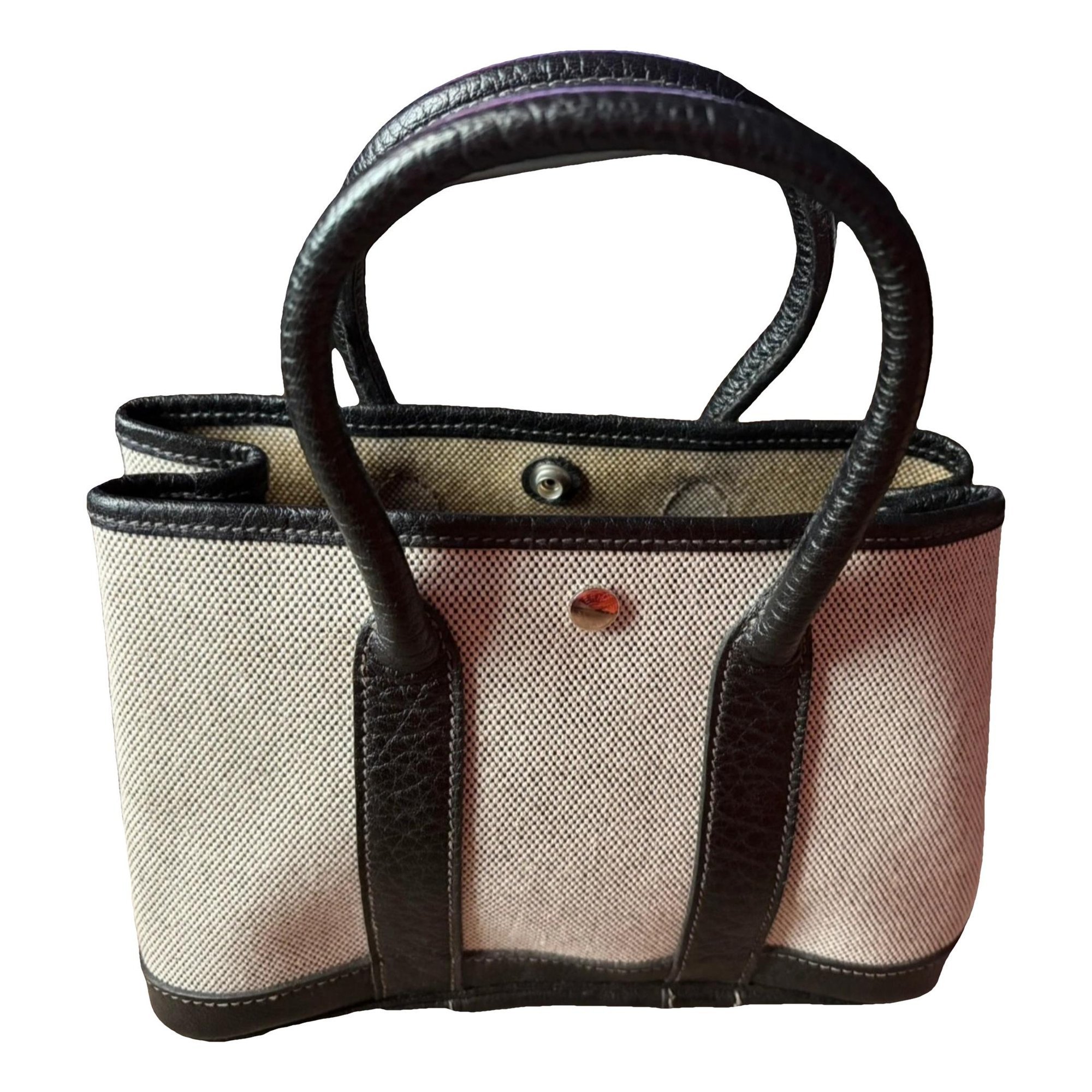 Hermes Garden Party Handbag Toile H Canvas