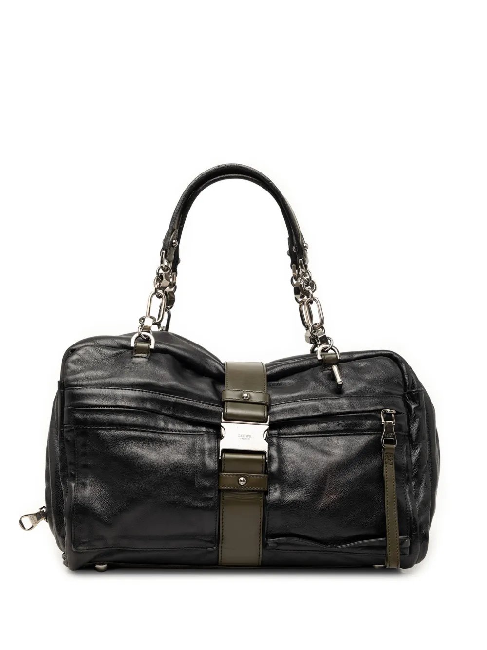 2008 Bicolor Leather Laura 33 handbag