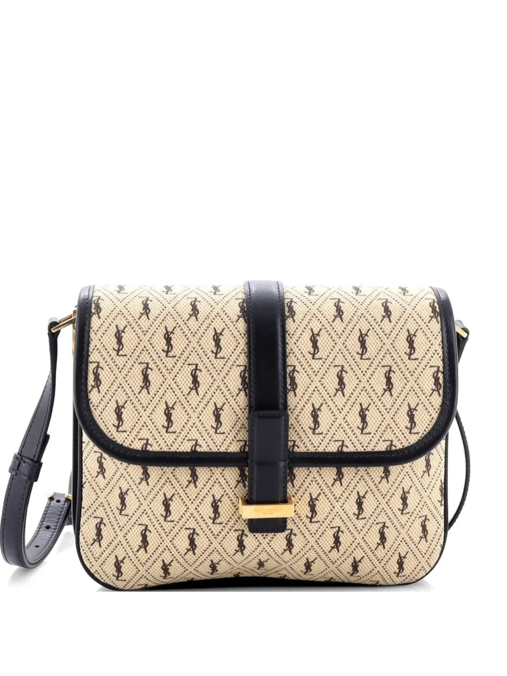 Top Flap Satchel Monogram All Over Canvas and Leather Small crossbody bag