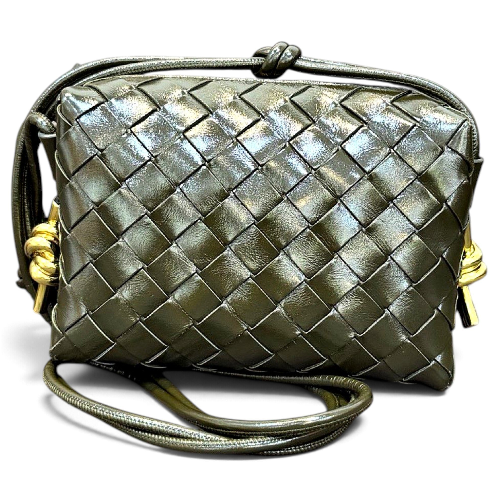 Loop leather crossbody bag
