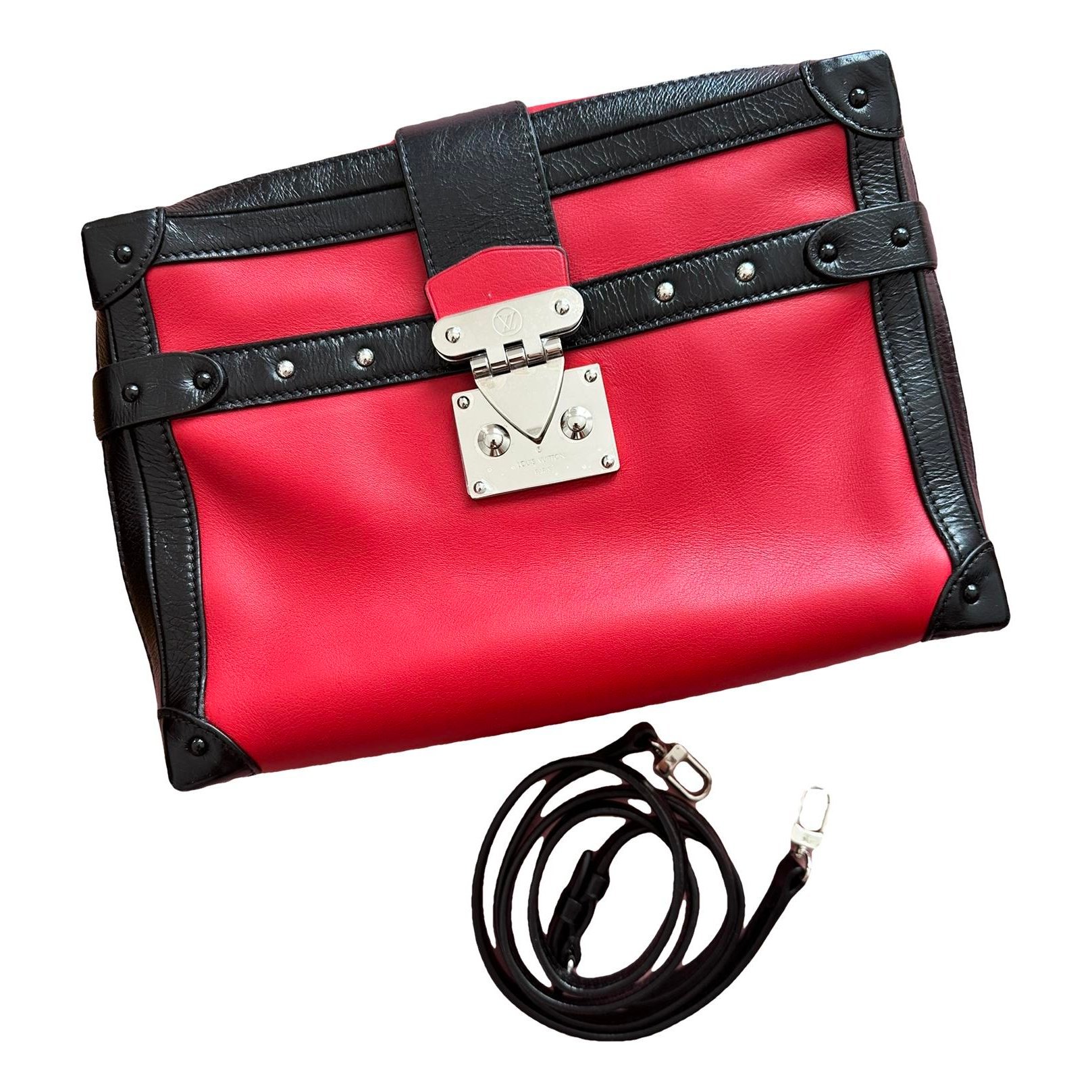 Petite Malle leather crossbody bag