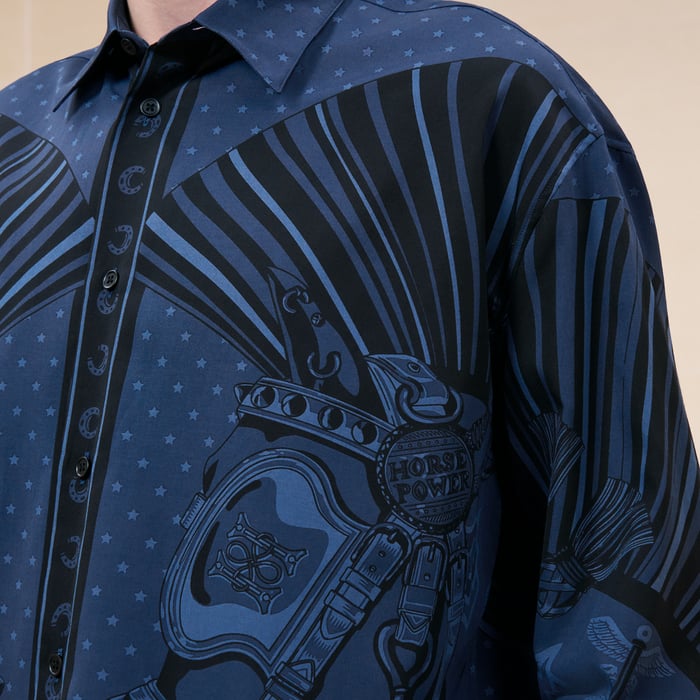 Marine "Cheval Punk Bandana" Boxy Fit Shirt
