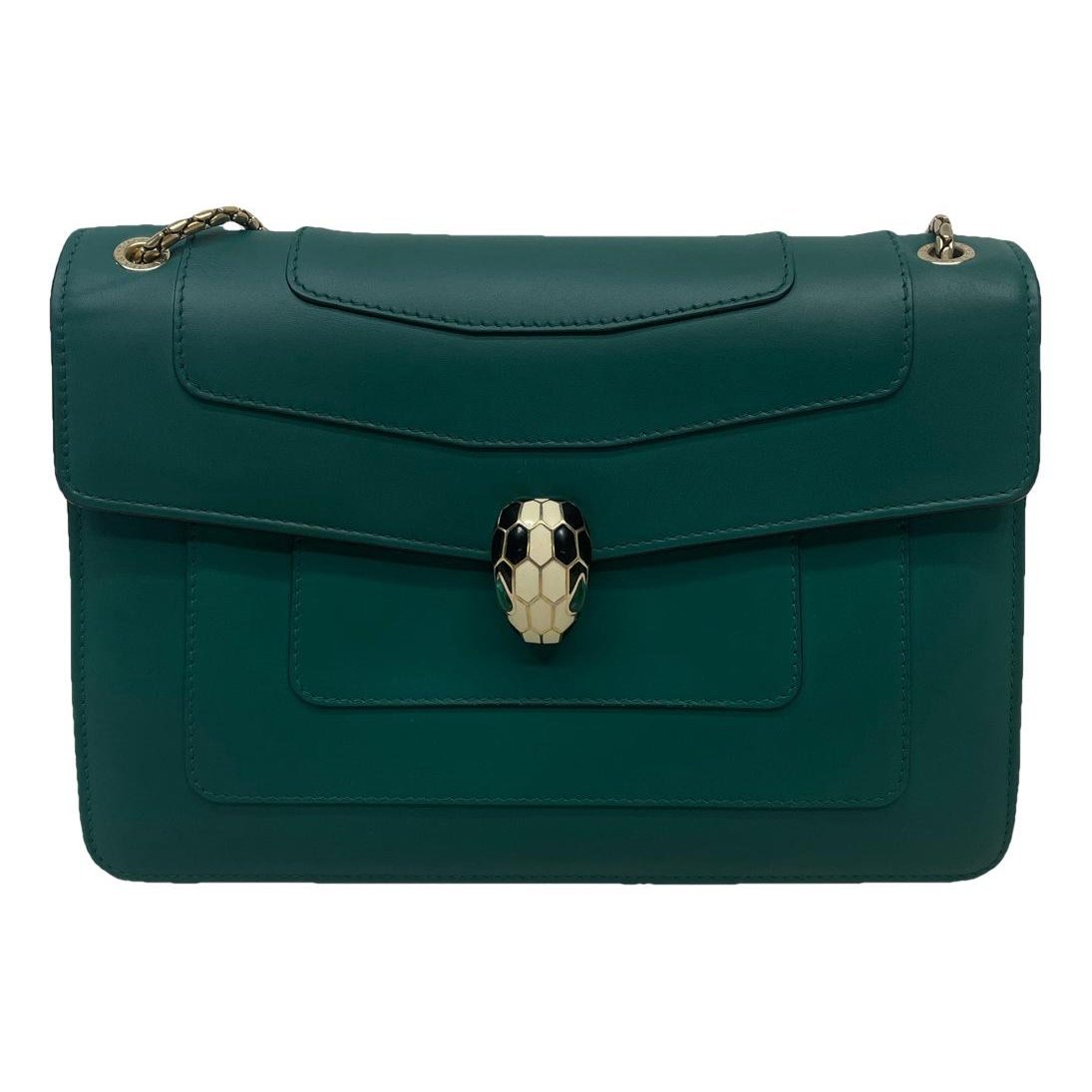 Serpenti leather handbag