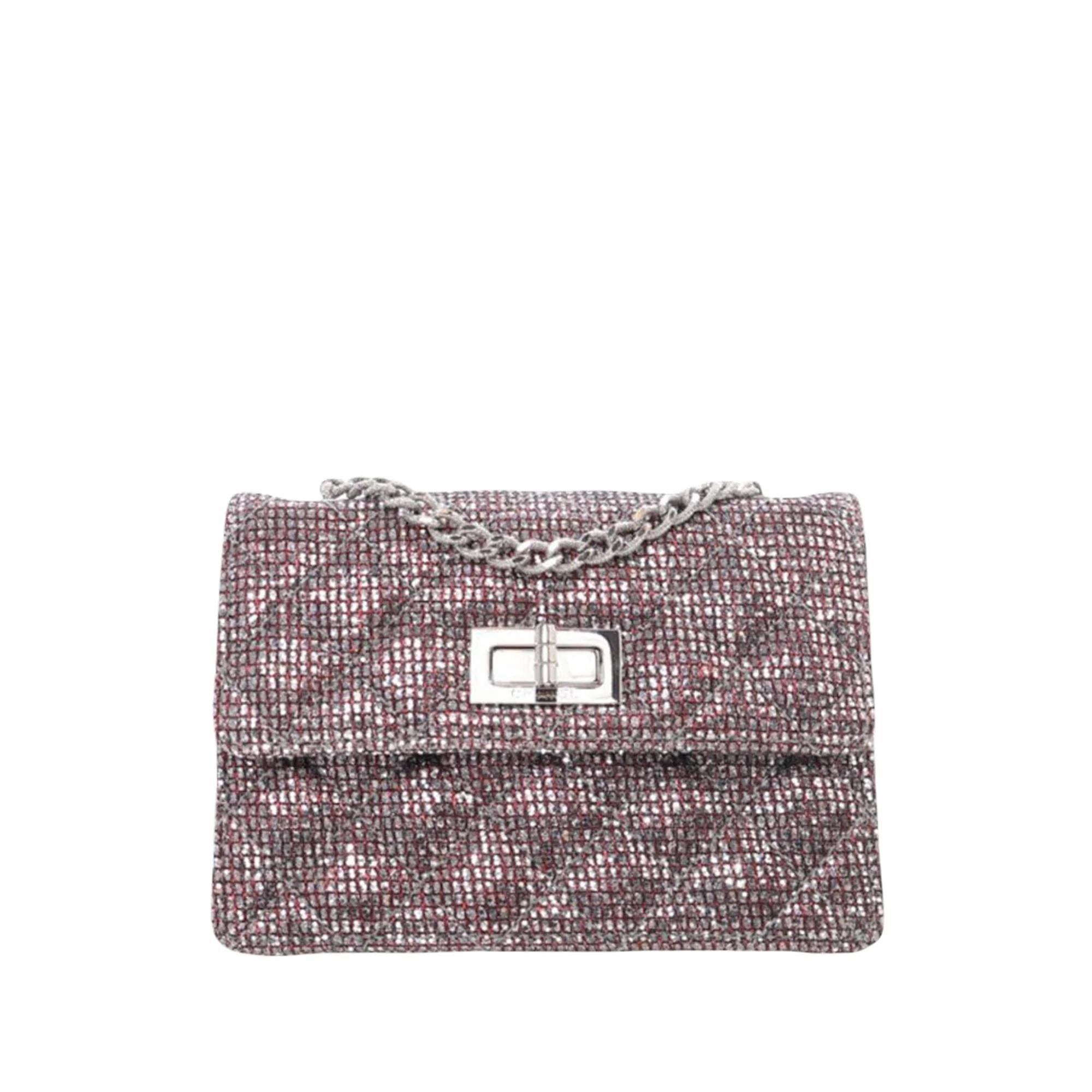 2.55 glitter crossbody bag