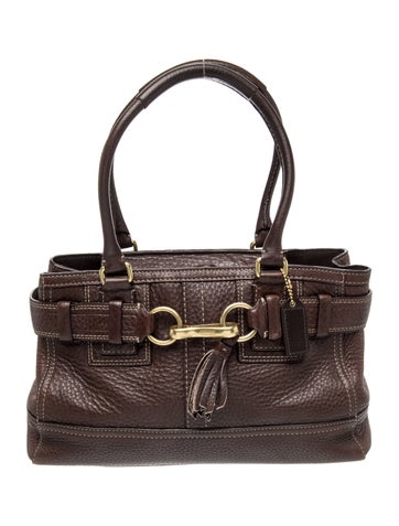 Leather Top Handle Bag
