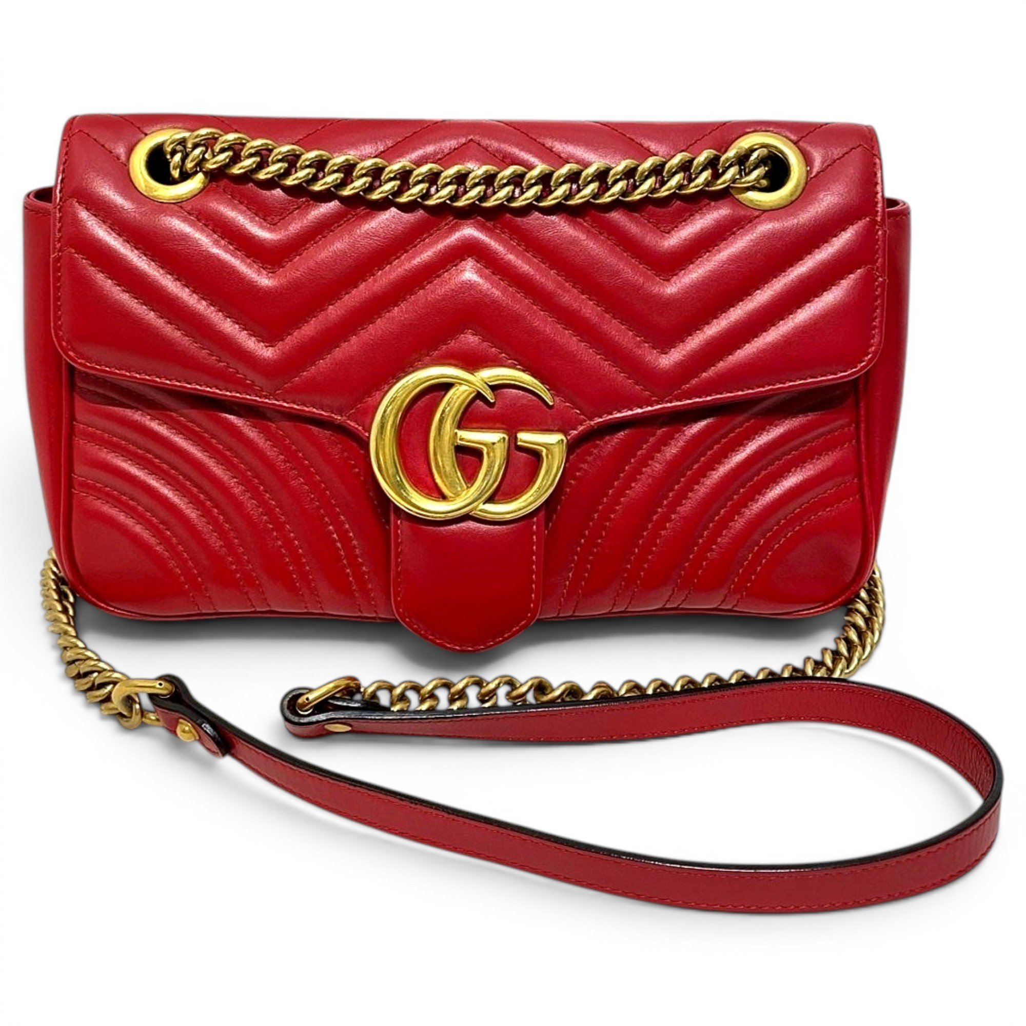 GG Marmont Flap leather handbag