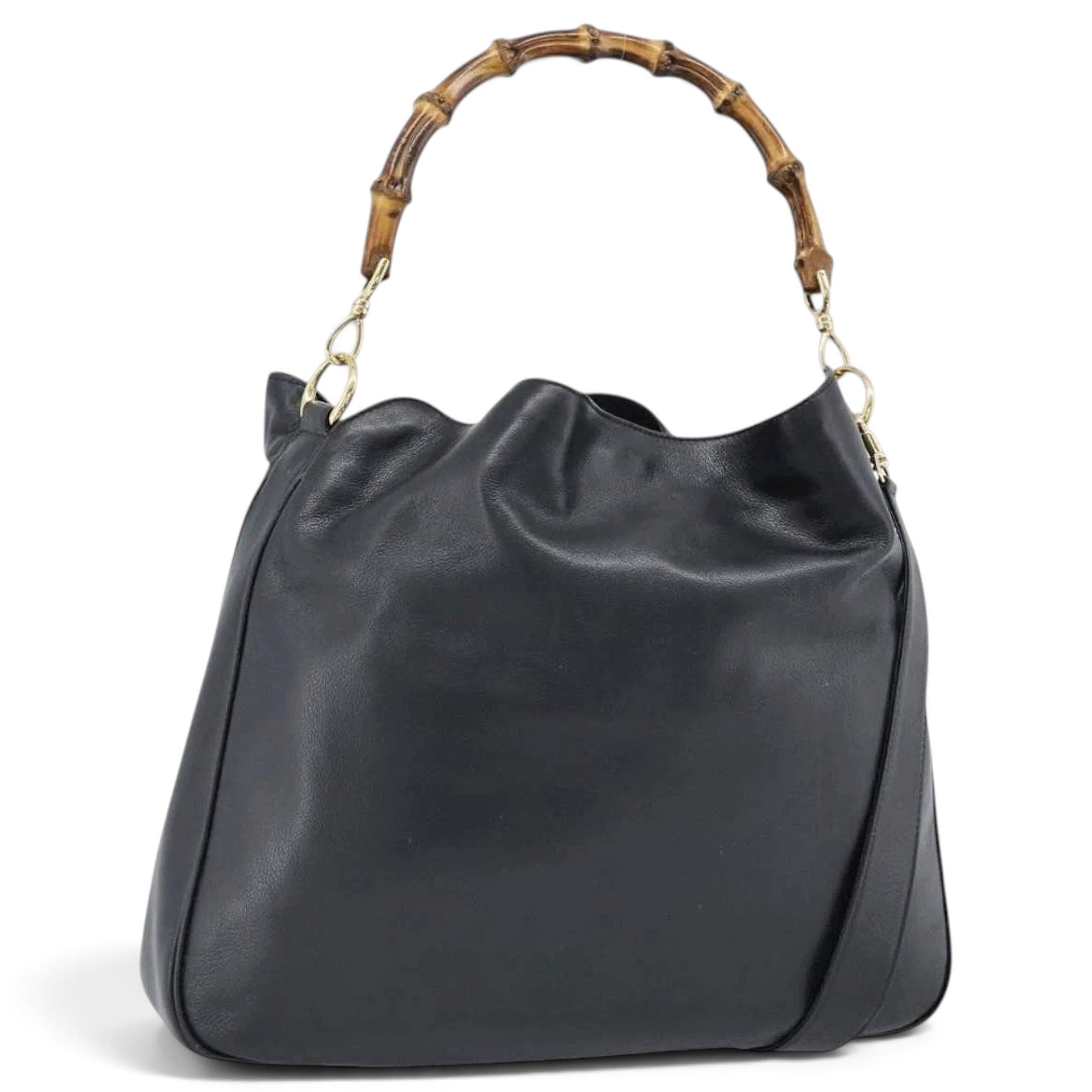 Bamboo leather handbag