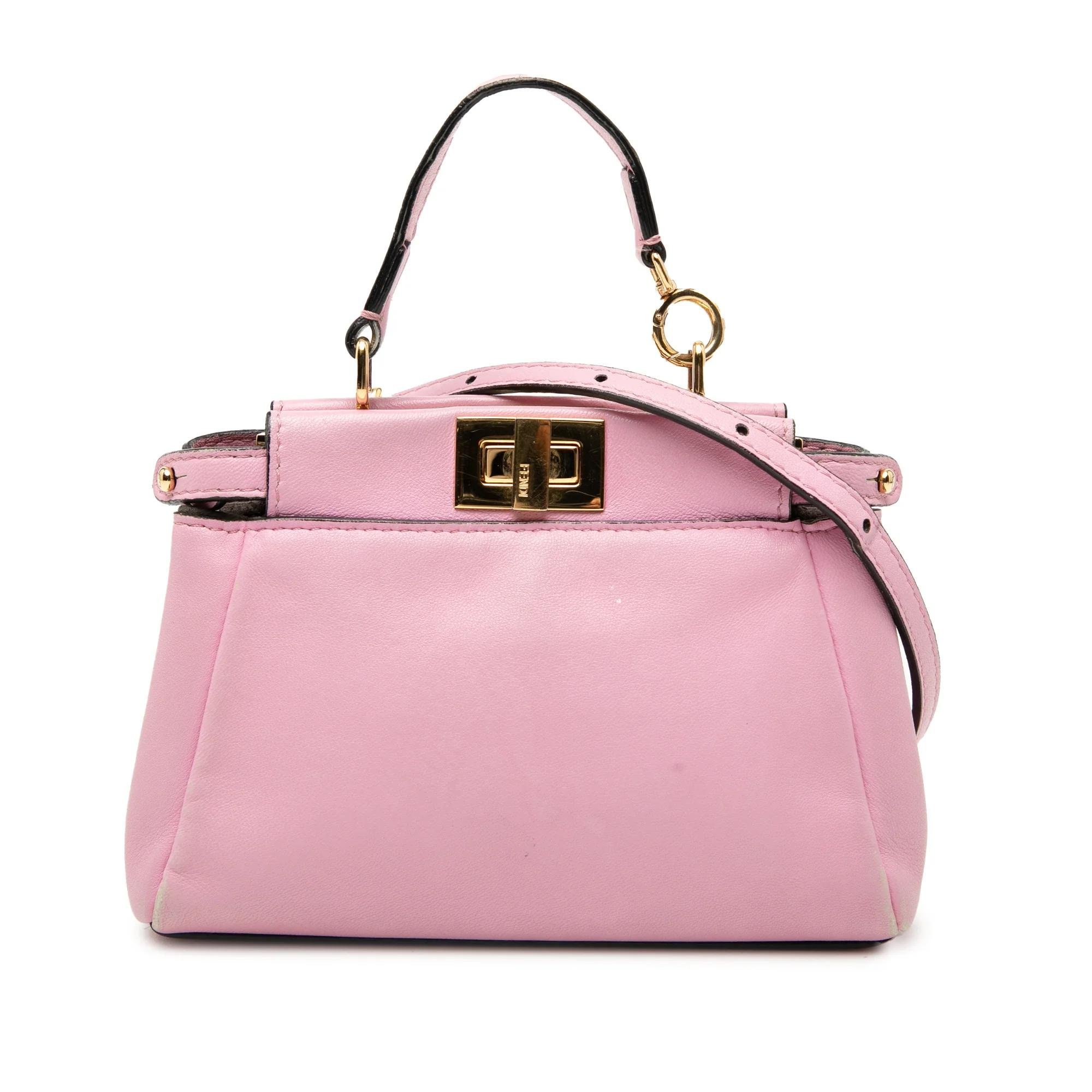 Fendi Peekaboo leather satchel
