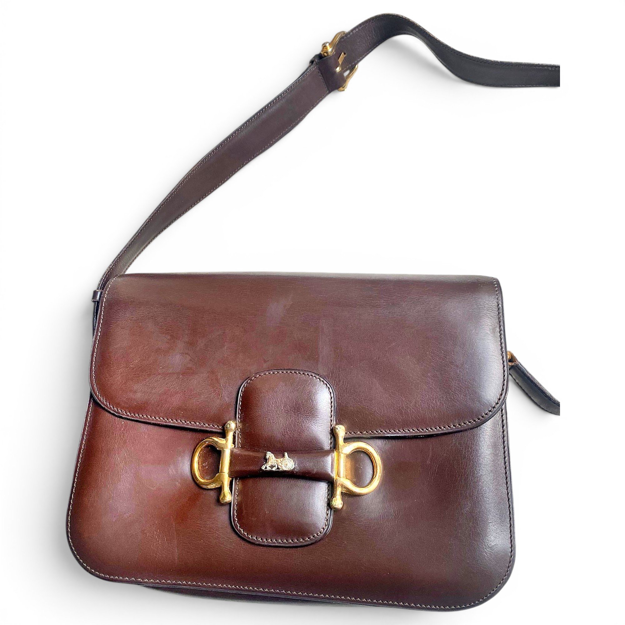 Crécy Vintage leather crossbody bag