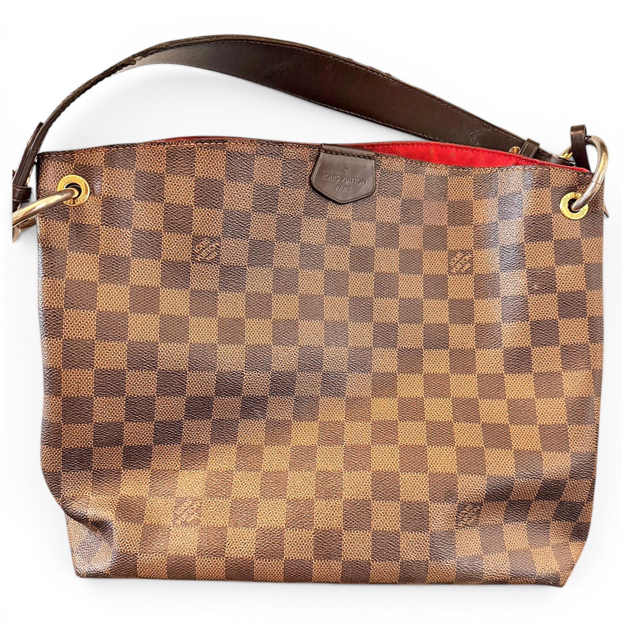 Graceful leather handbag