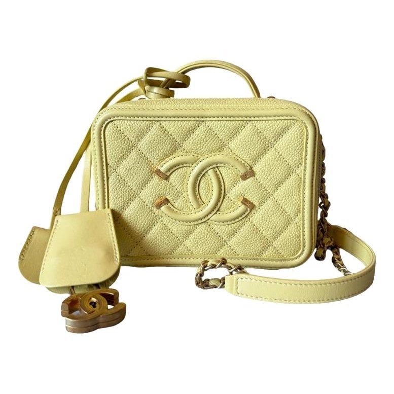 Vanity leather handbag
