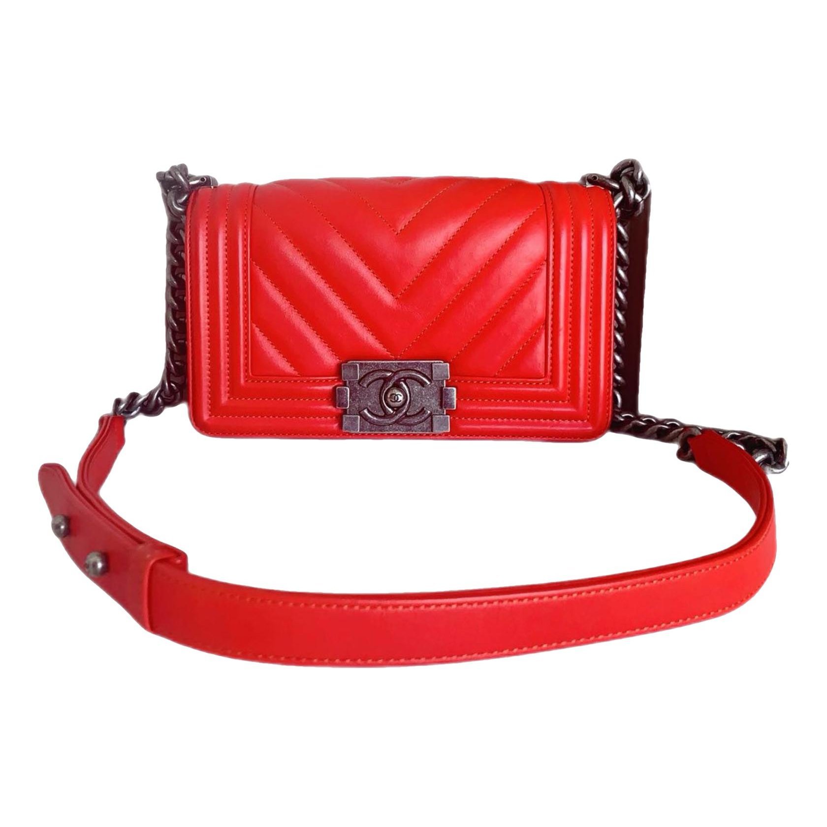 Boy leather crossbody bag