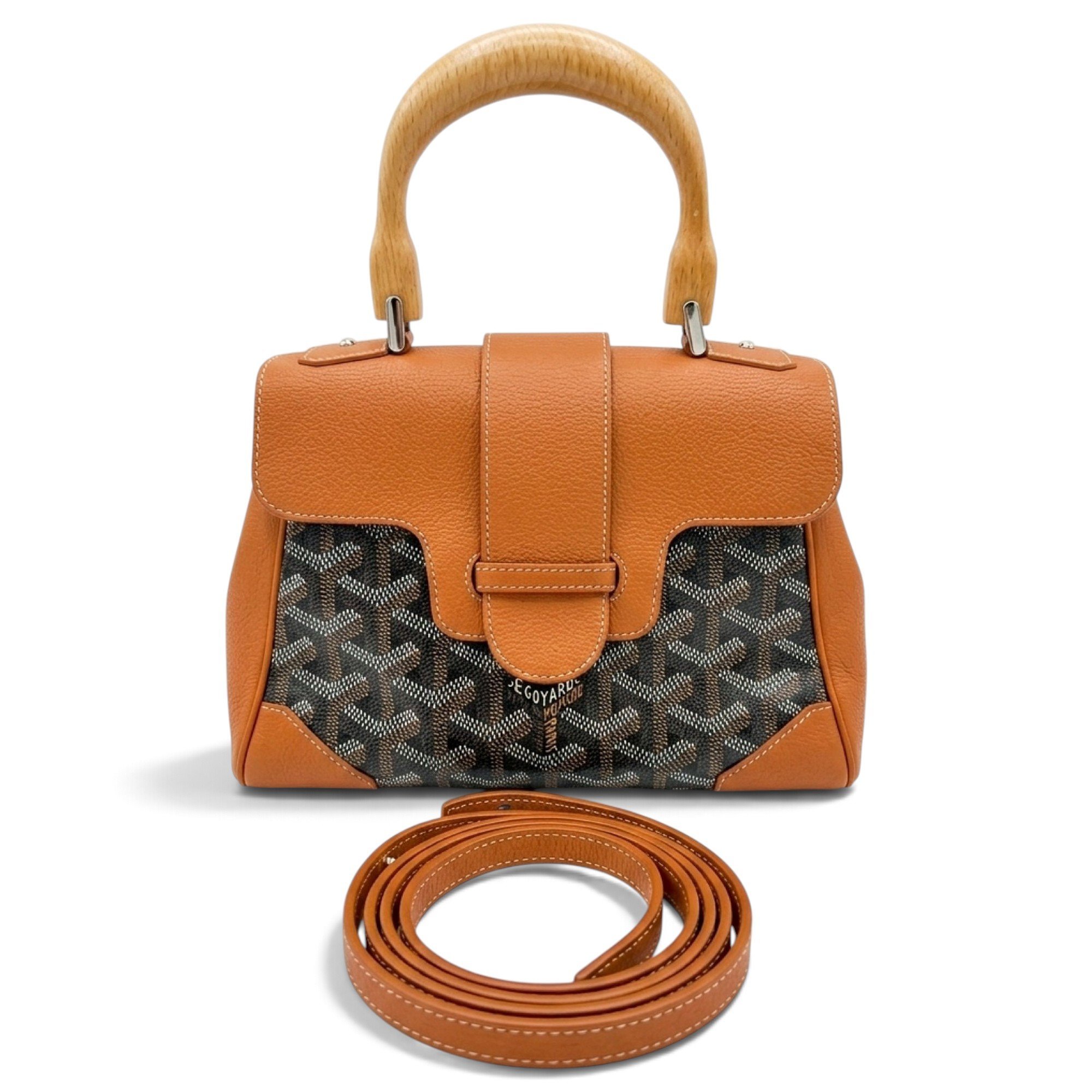 Goyard Saïgon leather handbag