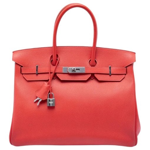 Birkin 35 leather handbag
