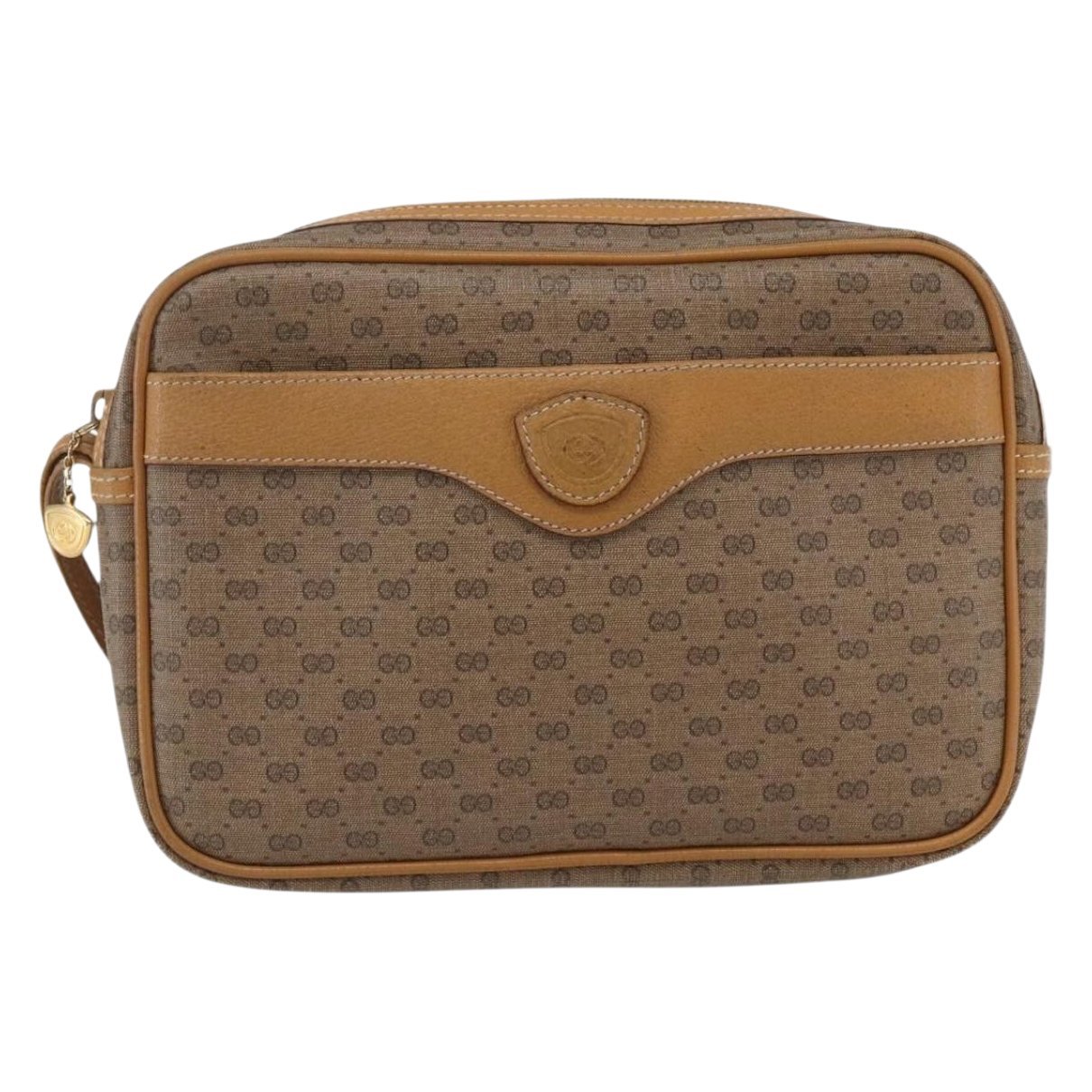 Leather clutch bag