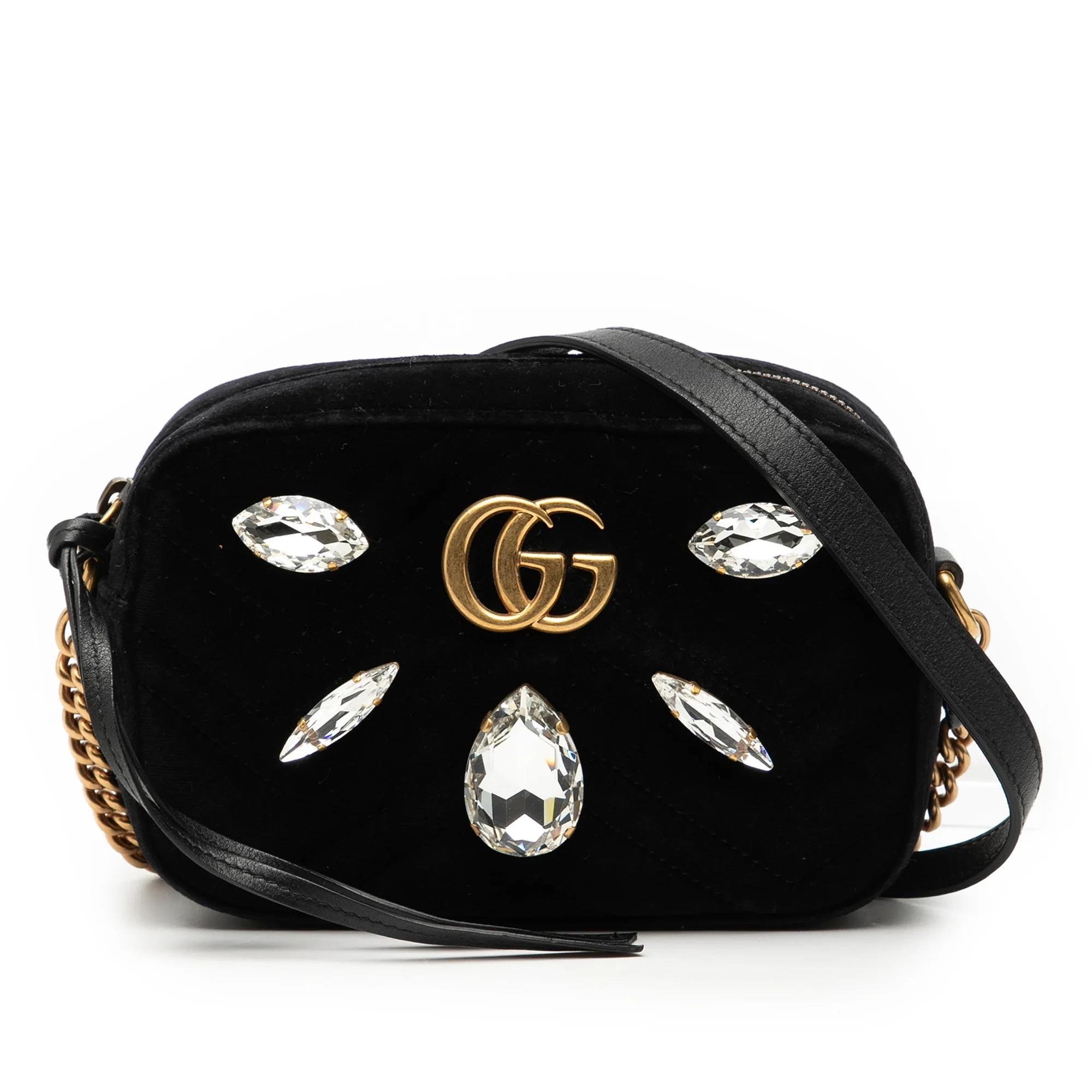 GG Marmont velvet crossbody bag
