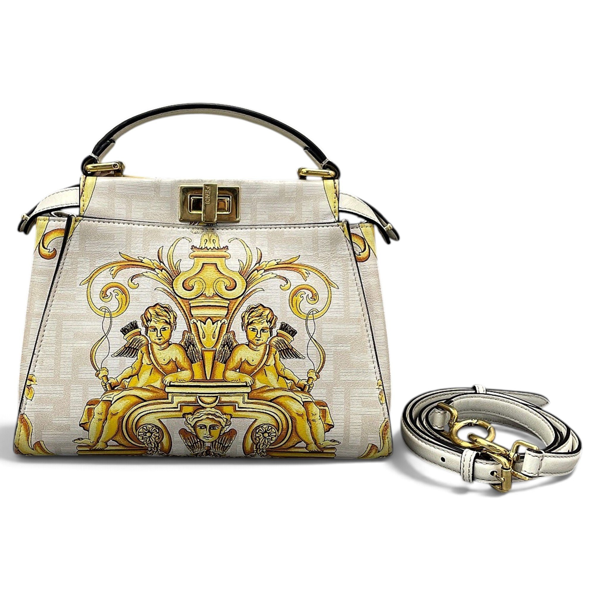 Peekaboo leather handbag
