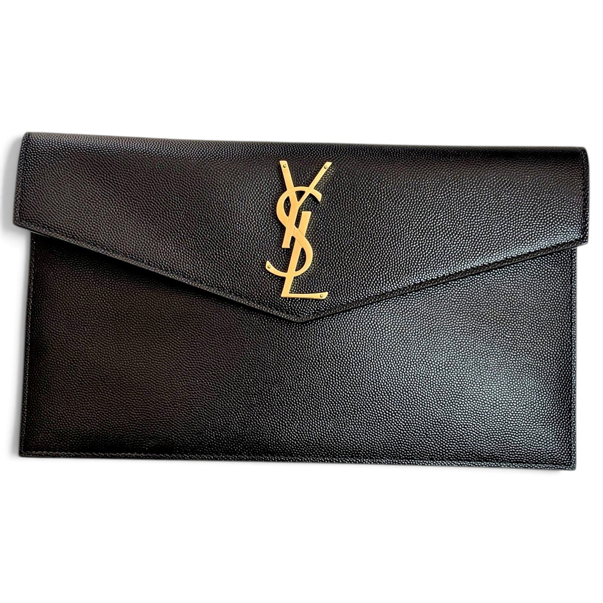 Uptown leather clutch bag