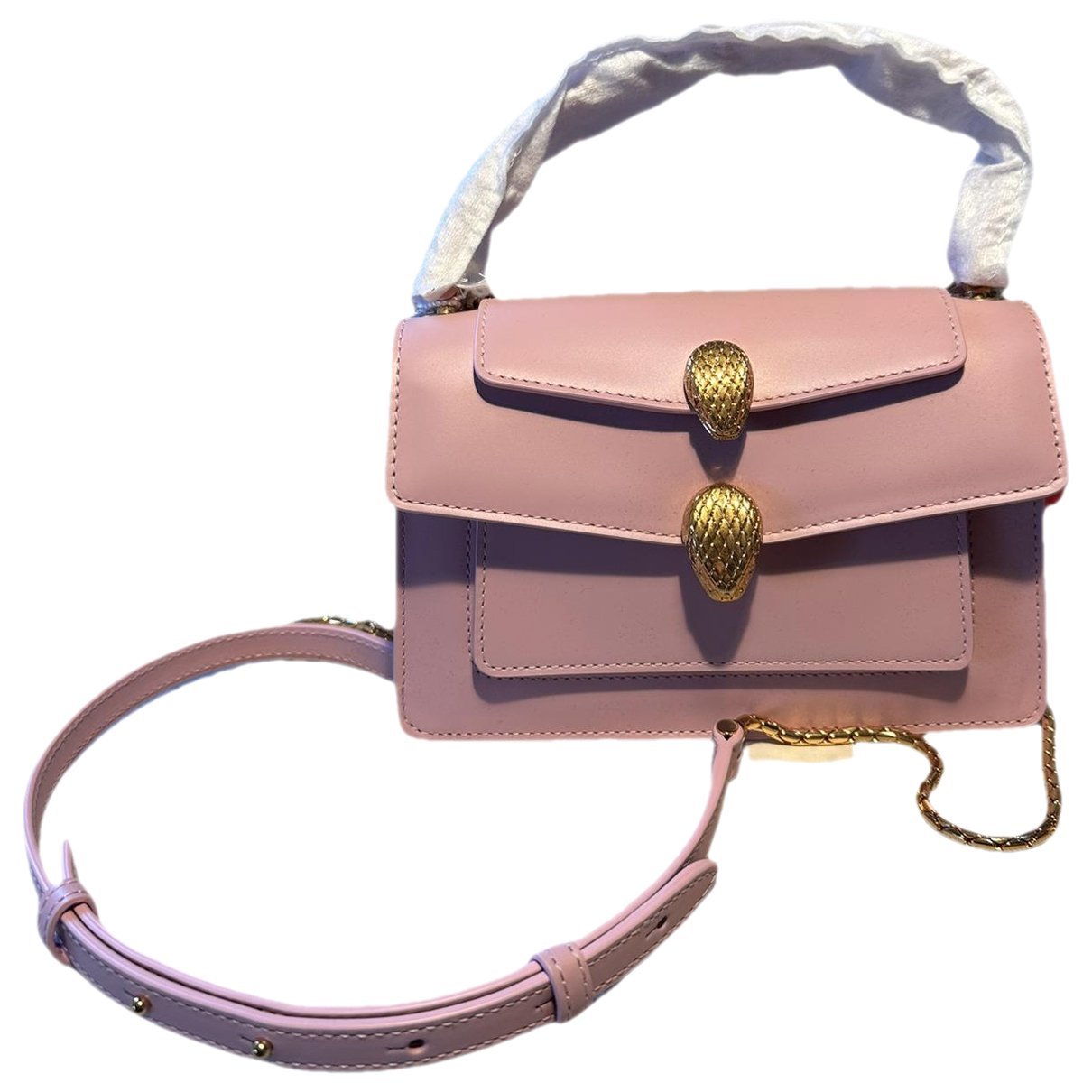 Serpenti leather handbag