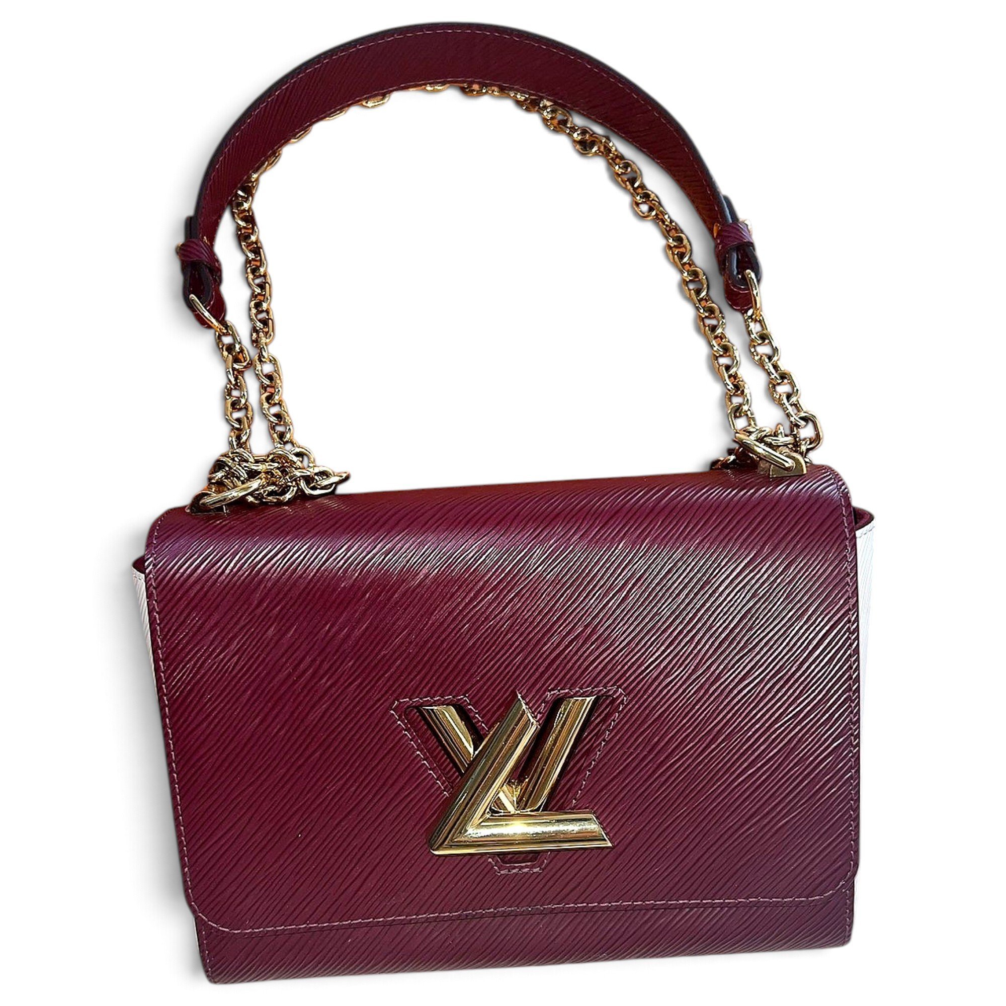 Twist leather crossbody bag