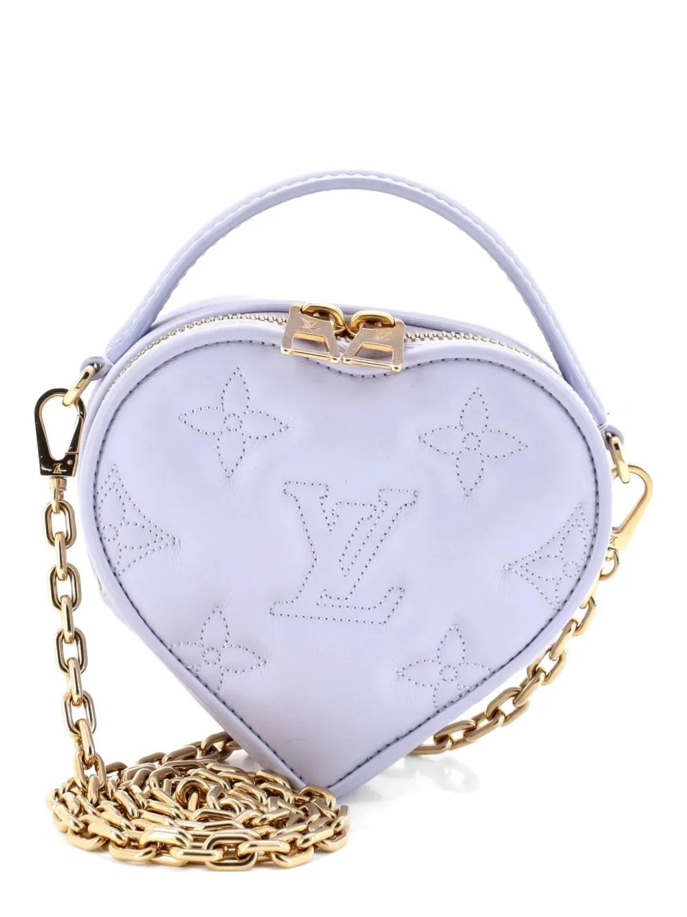 Pop My Heart Pouch Bag Bubblegram Leather crossbody bag