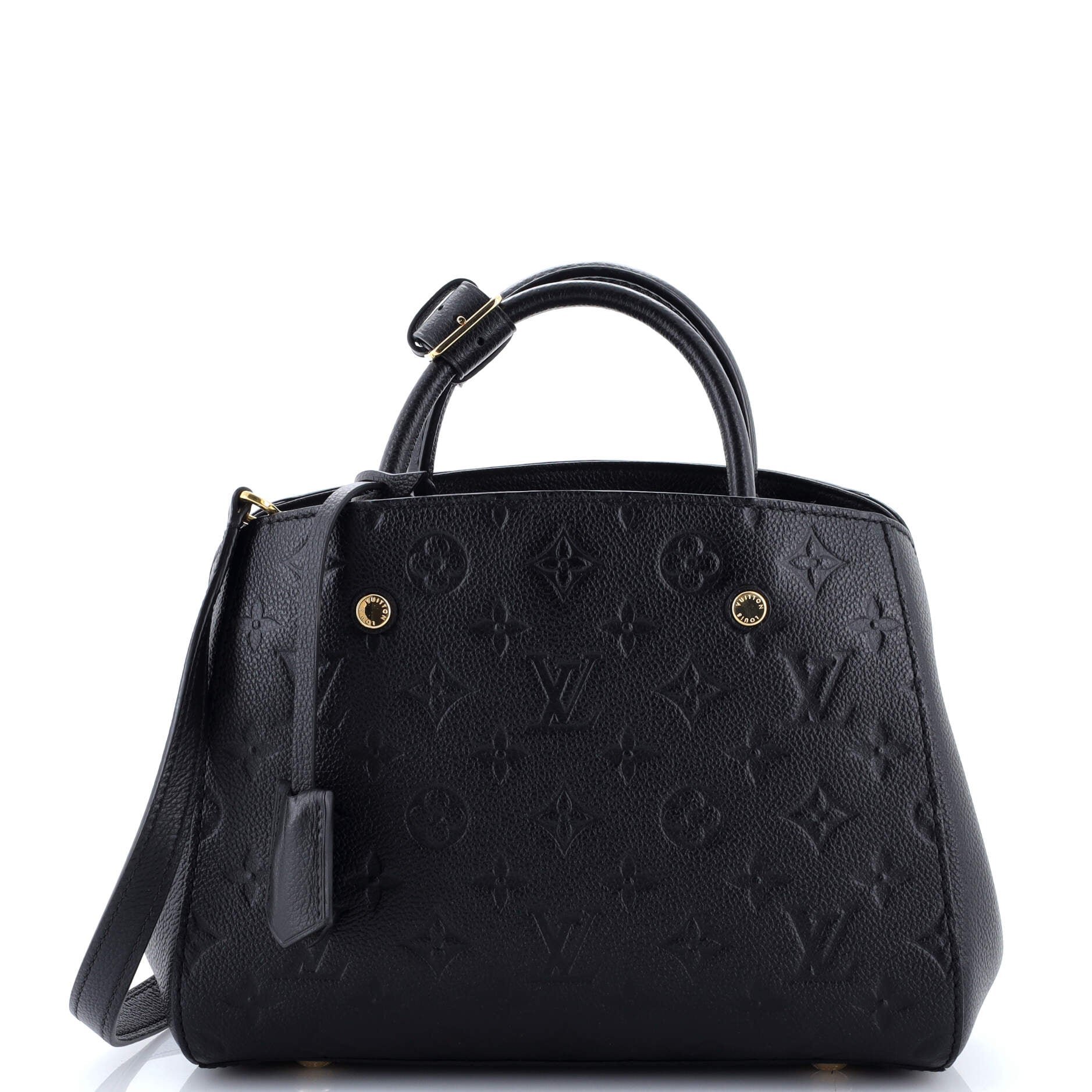 Louis Vuitton Montaigne Handbag Monogram Empreinte Leather MM