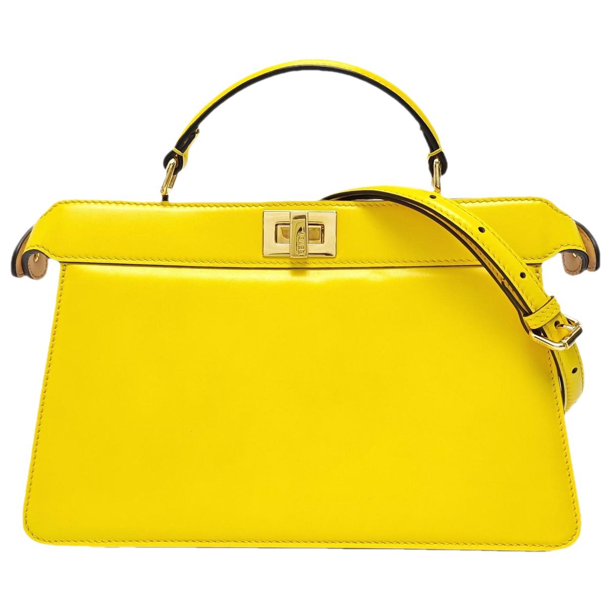 Peekaboo leather handbag
